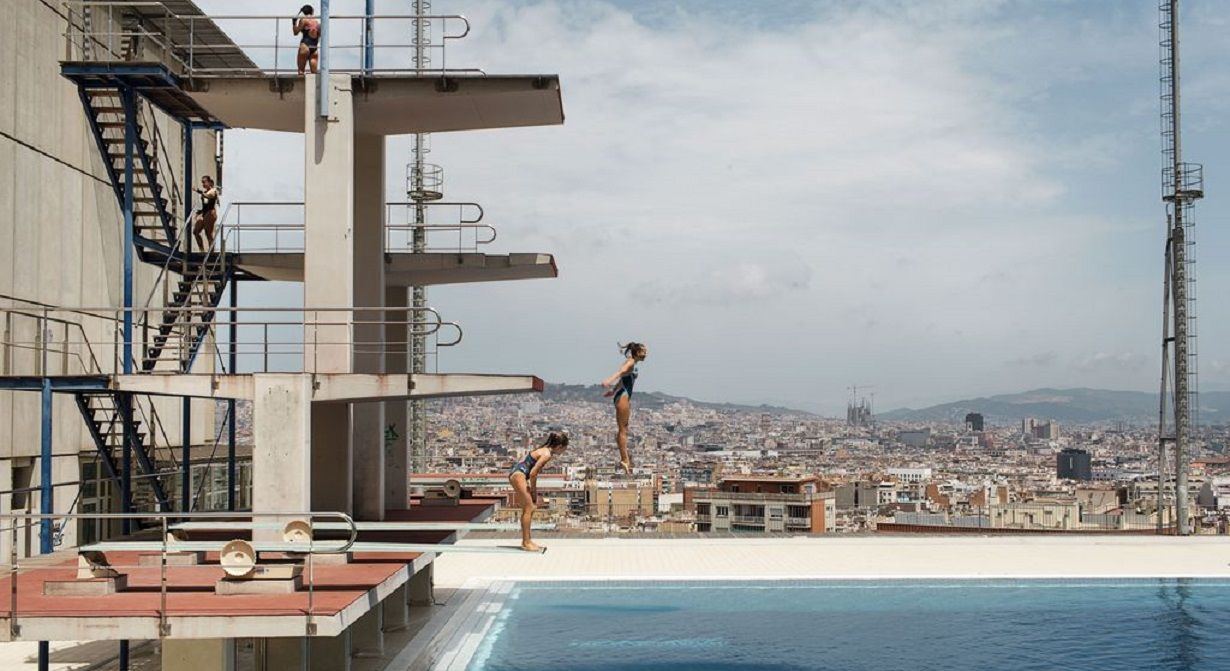 Piscinas Municipales Montjuic Barcelona. Fotografía de Paola de Grenet