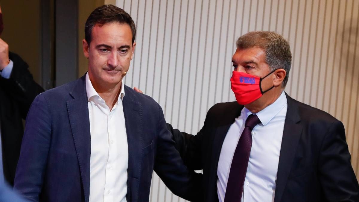 Ferrán Reverter y Joan Laporta