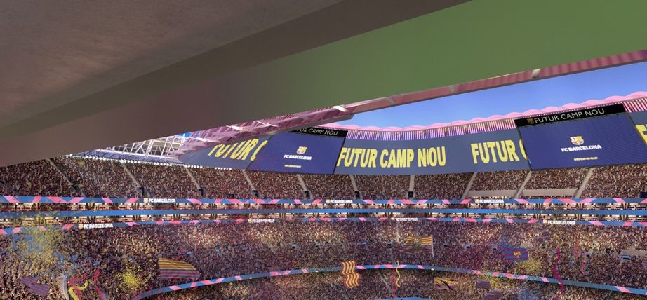 Así es el doble anillo de palcos VIP que se plantea para el nuevo Camp Nou.
