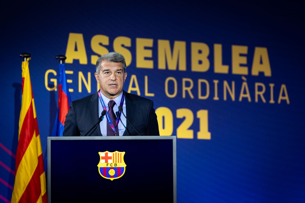 fc barcelona laporta asamblea 20 21
