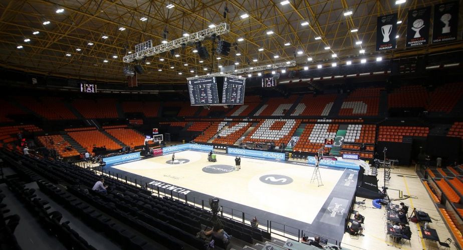 Fuente de San Luis, pabellón del Valencia Basket. Fotografía de Miguel Ángel Polo.