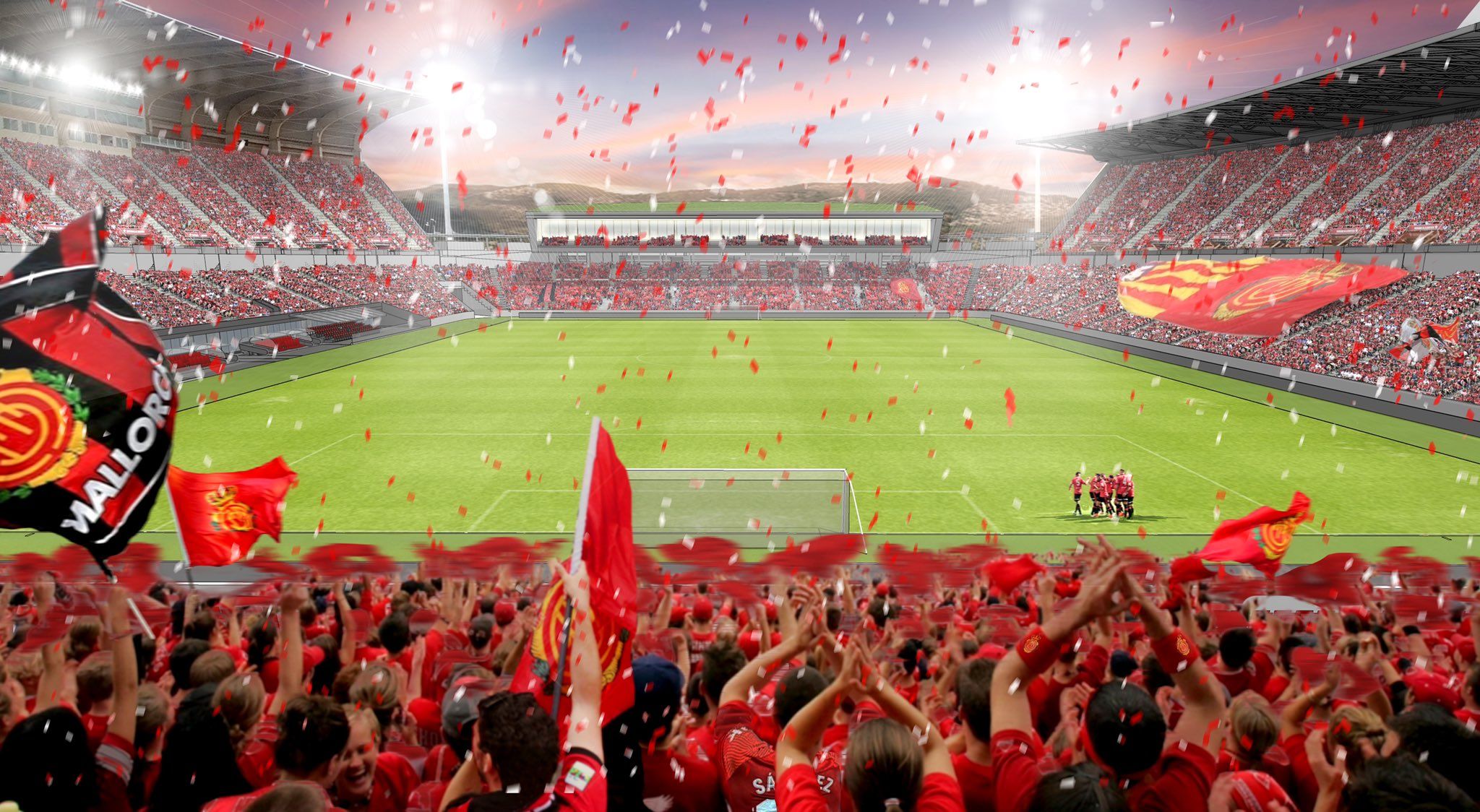 RCD Mallorca Nuevo Estadio Son Moix Render