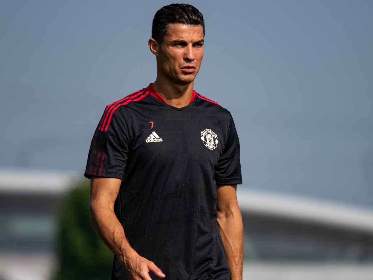 Cristiano Ronaldo United entrenamiento