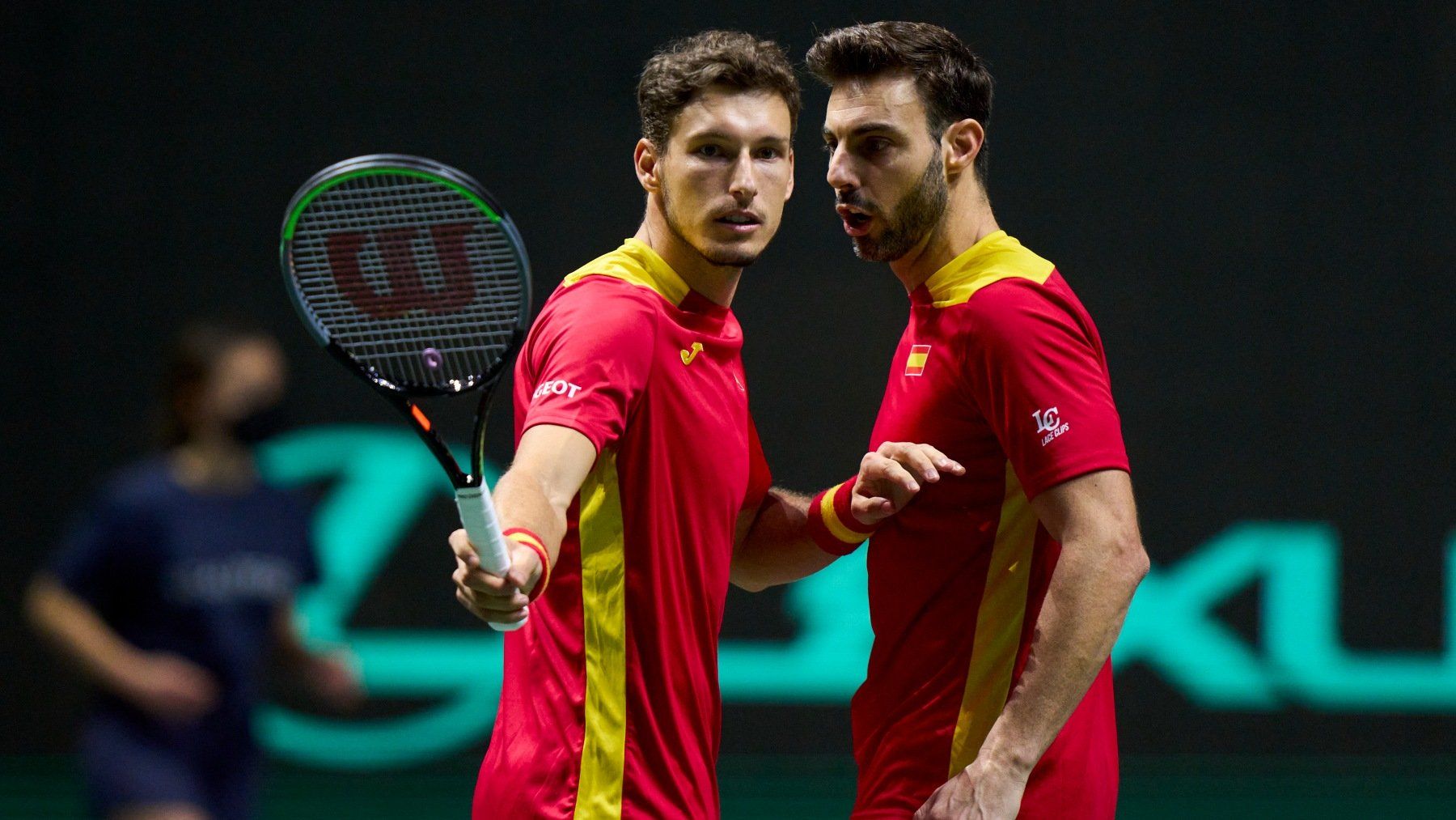 Carreño y Granollers Copa Davis. Fotografía de Kosmos Tennis