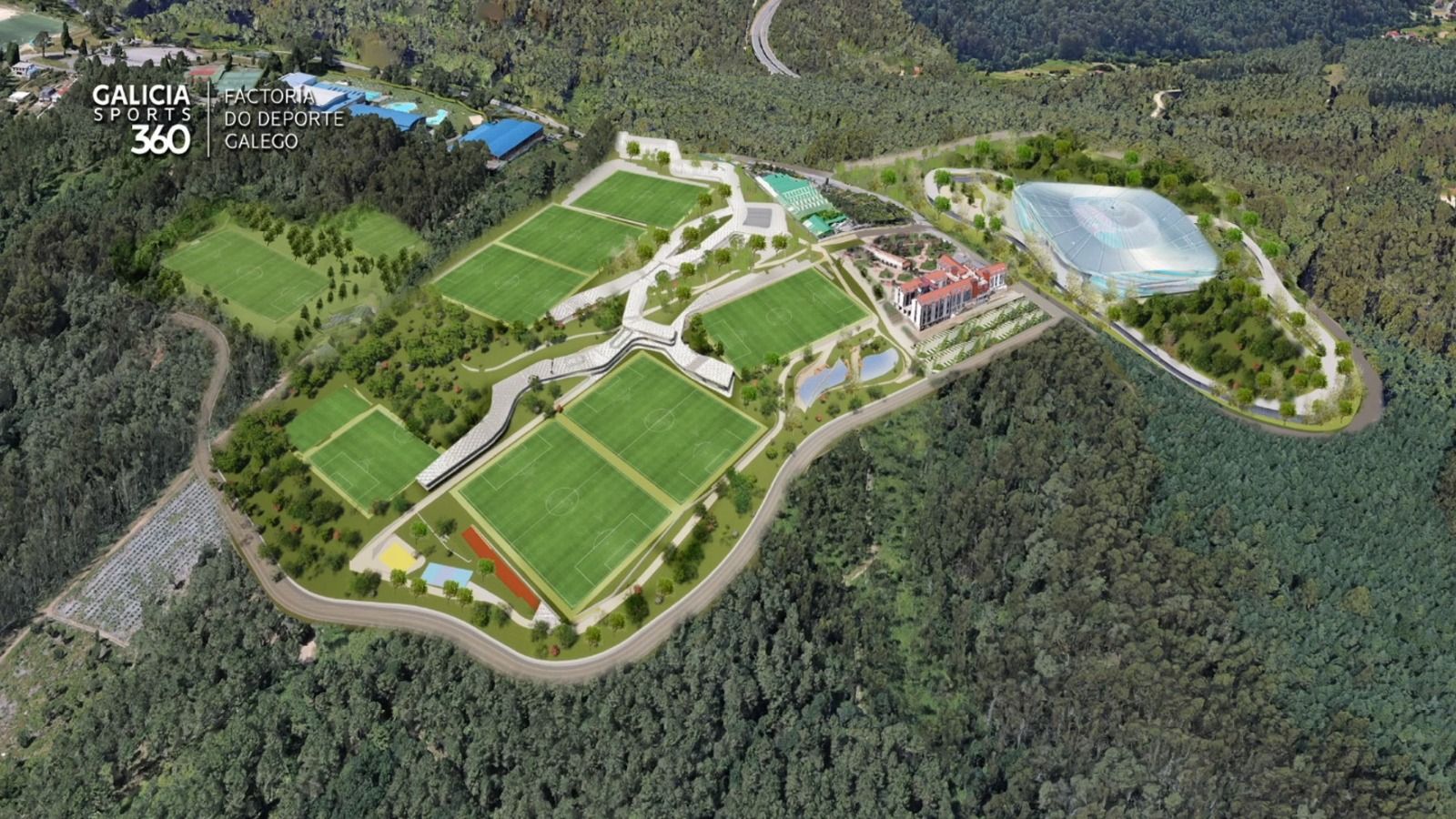 RC Celta ciudad deportiva Mos render 2022