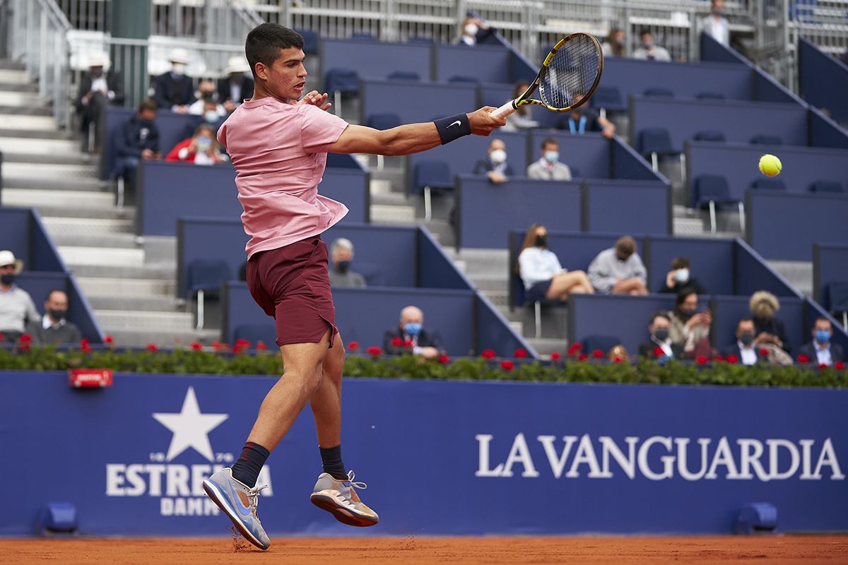 Carlos Alcaraz. Barcelona Open Banc Sabadell 2021. Fotografía de Manuel Queimadelos