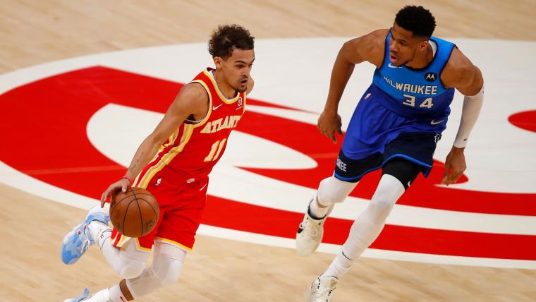NBA en EUA Bucks y Hawks