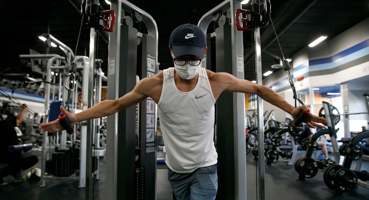 gimnasio mascarilla estados unidos