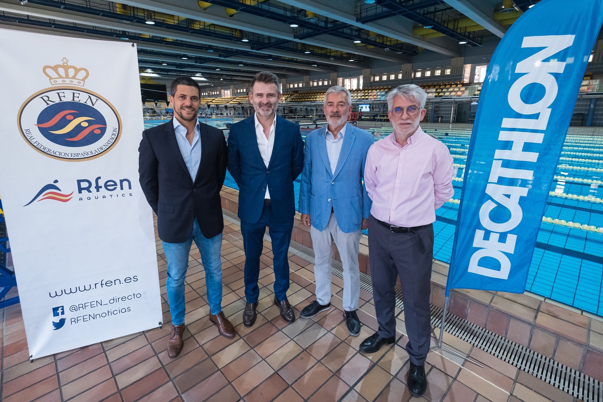 La Rfen y Decathlon suman fuerzas para el desarrollo de proyectos de innovacion en la piscina