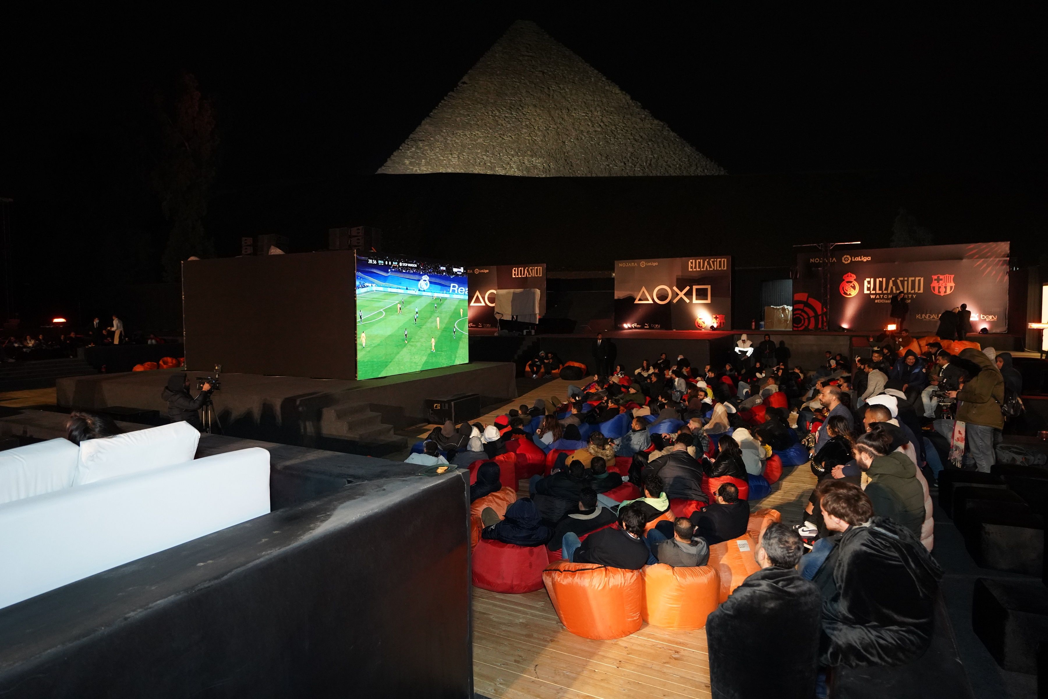 LaLiga fans watch the live action in Cairo