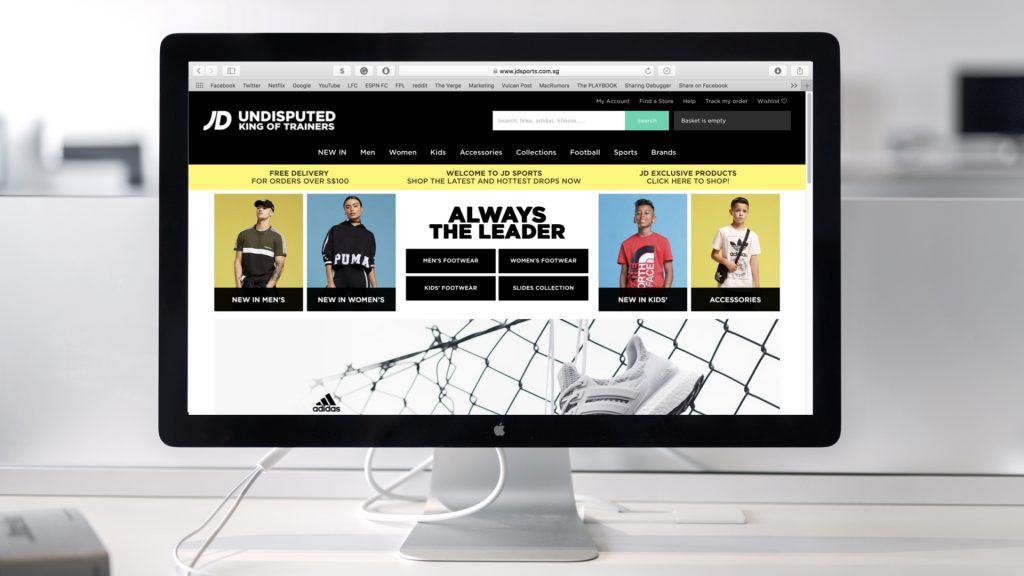 Las ventas online de JD Group en España y Portugal cayeron durante el confinamiento.