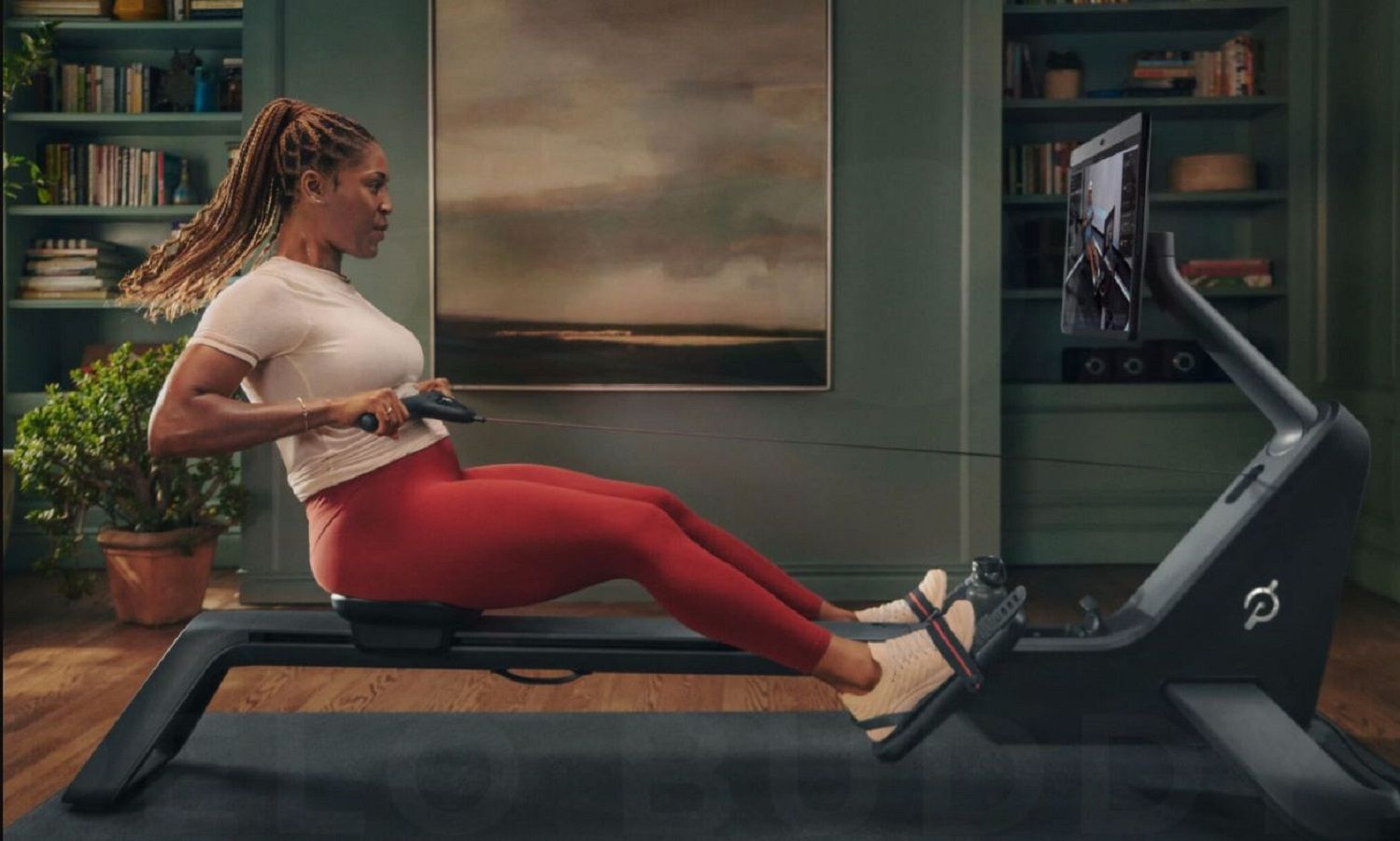 Peloton remo mujer