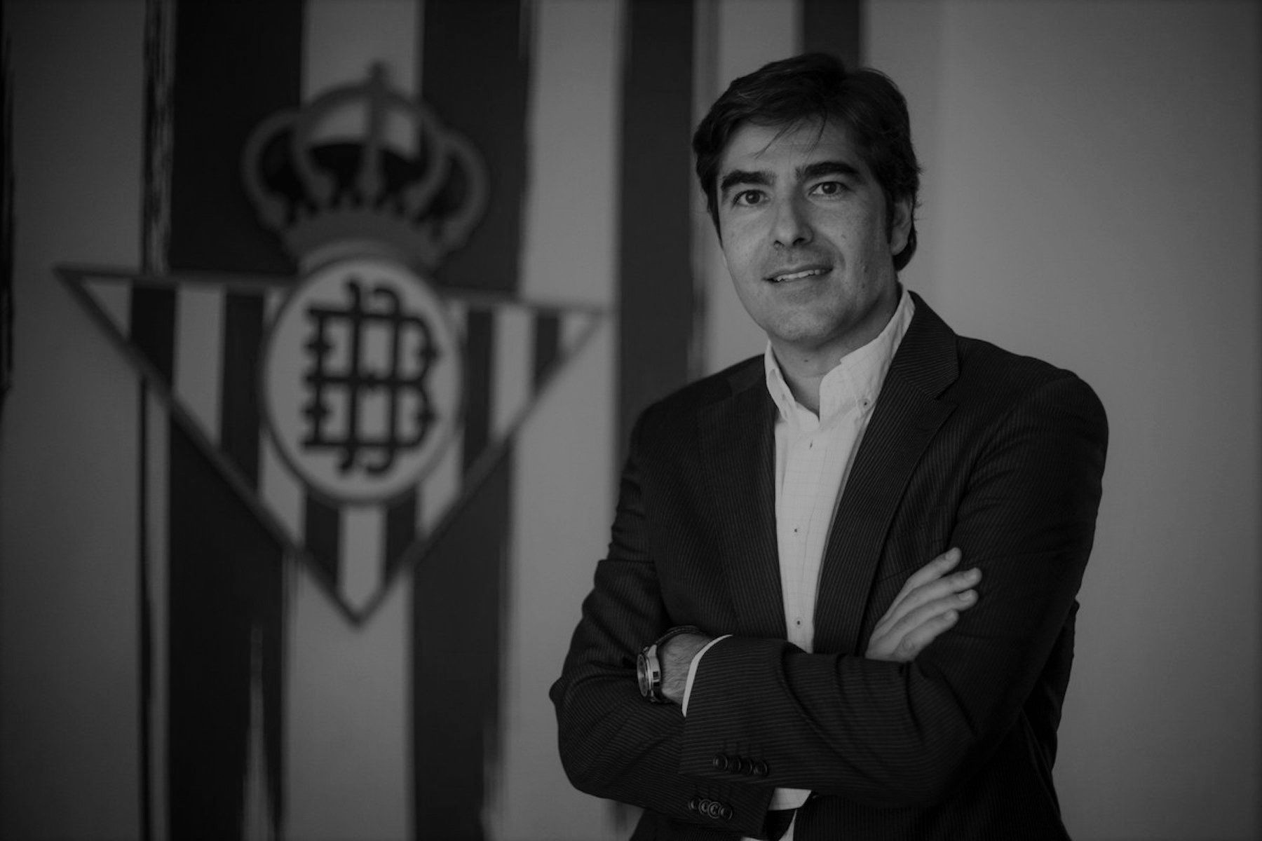 Real Betis Ángel Haro presidente Blanco y negro
