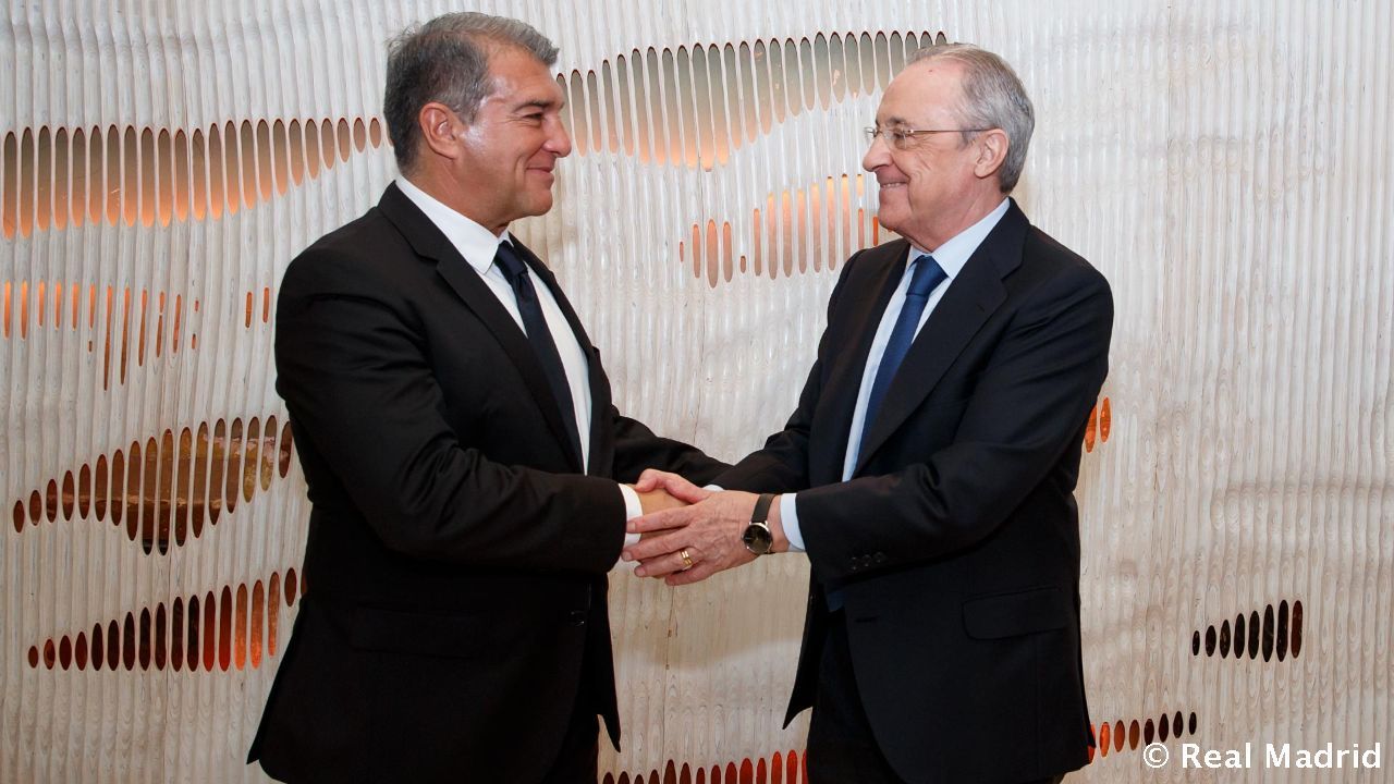 joan laporta florentino perez superliga