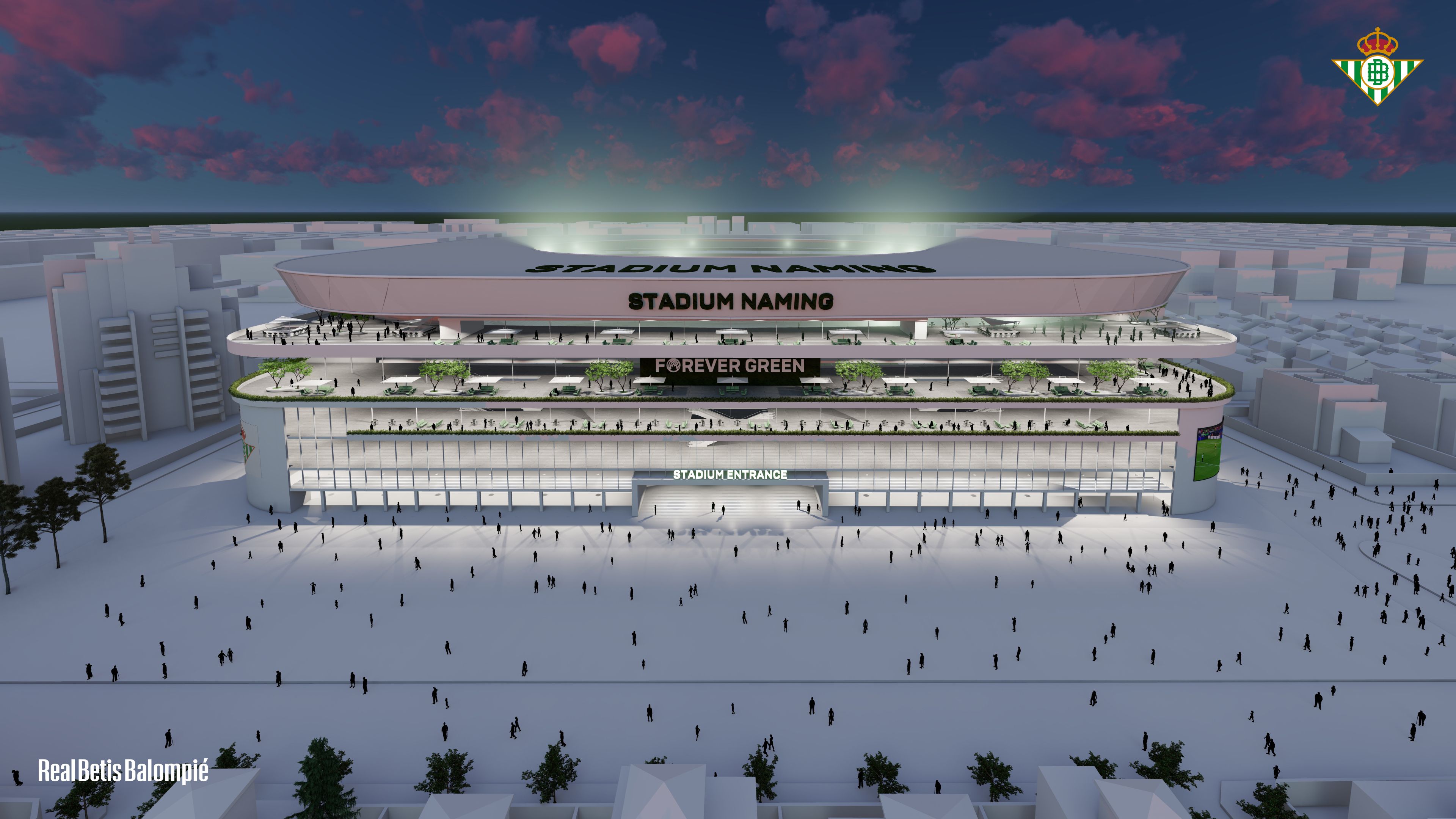 Nuevo Estadio Benito Villamarín render 2023 Real Betis