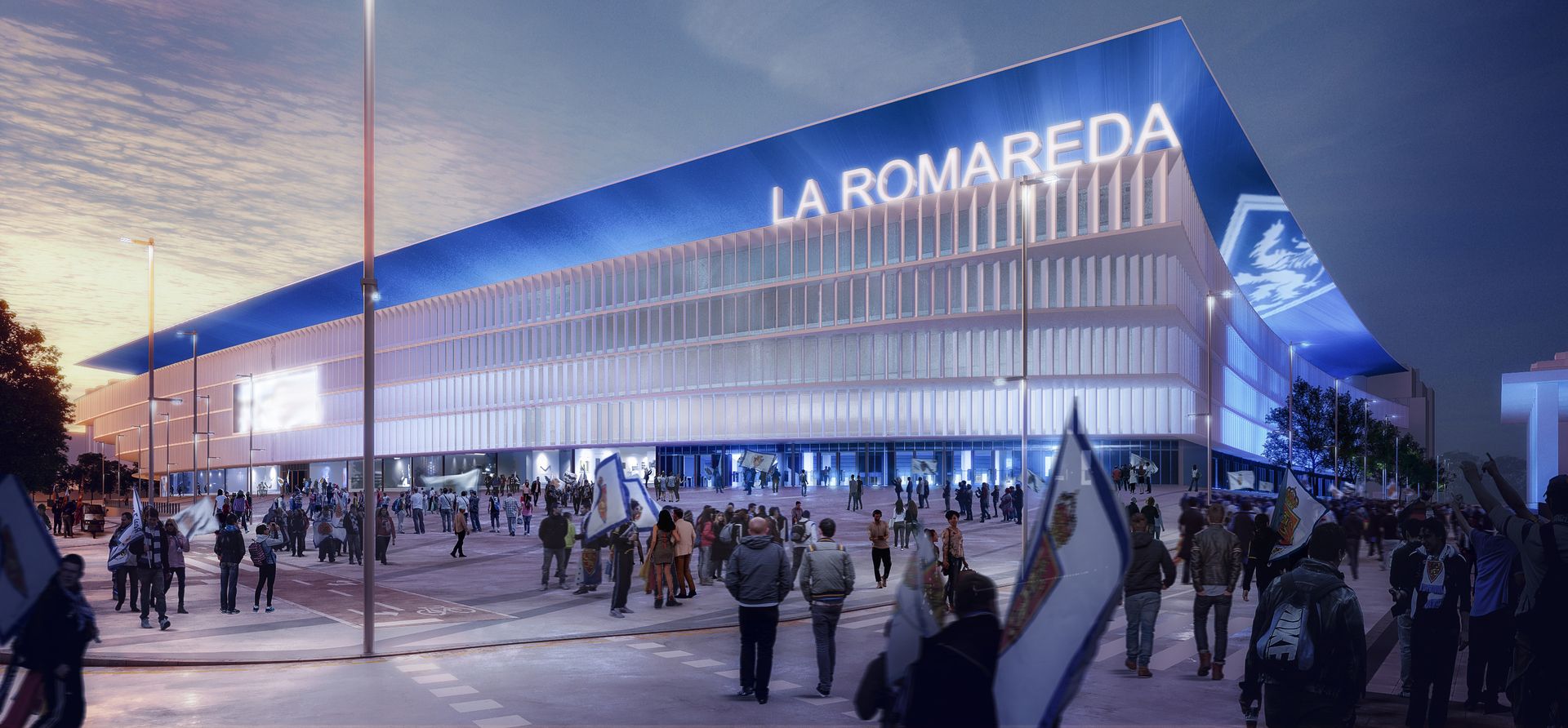 Real Zaragoza La Romareda render 2023 