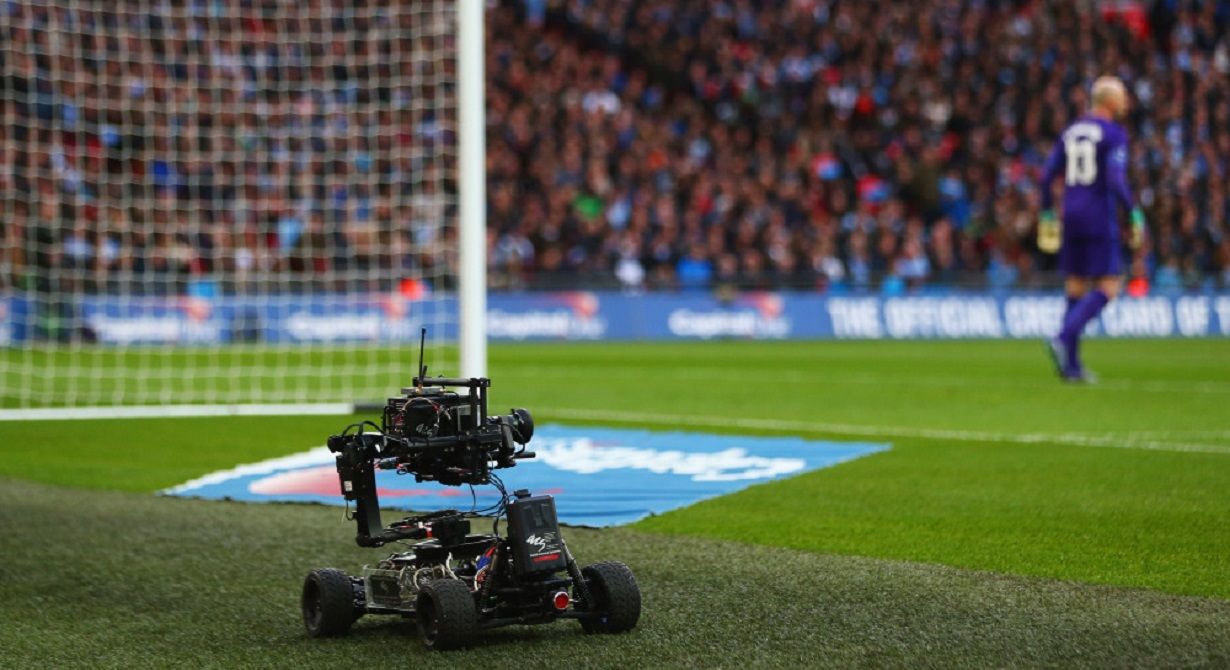 Camara tv audiovisual fútbol