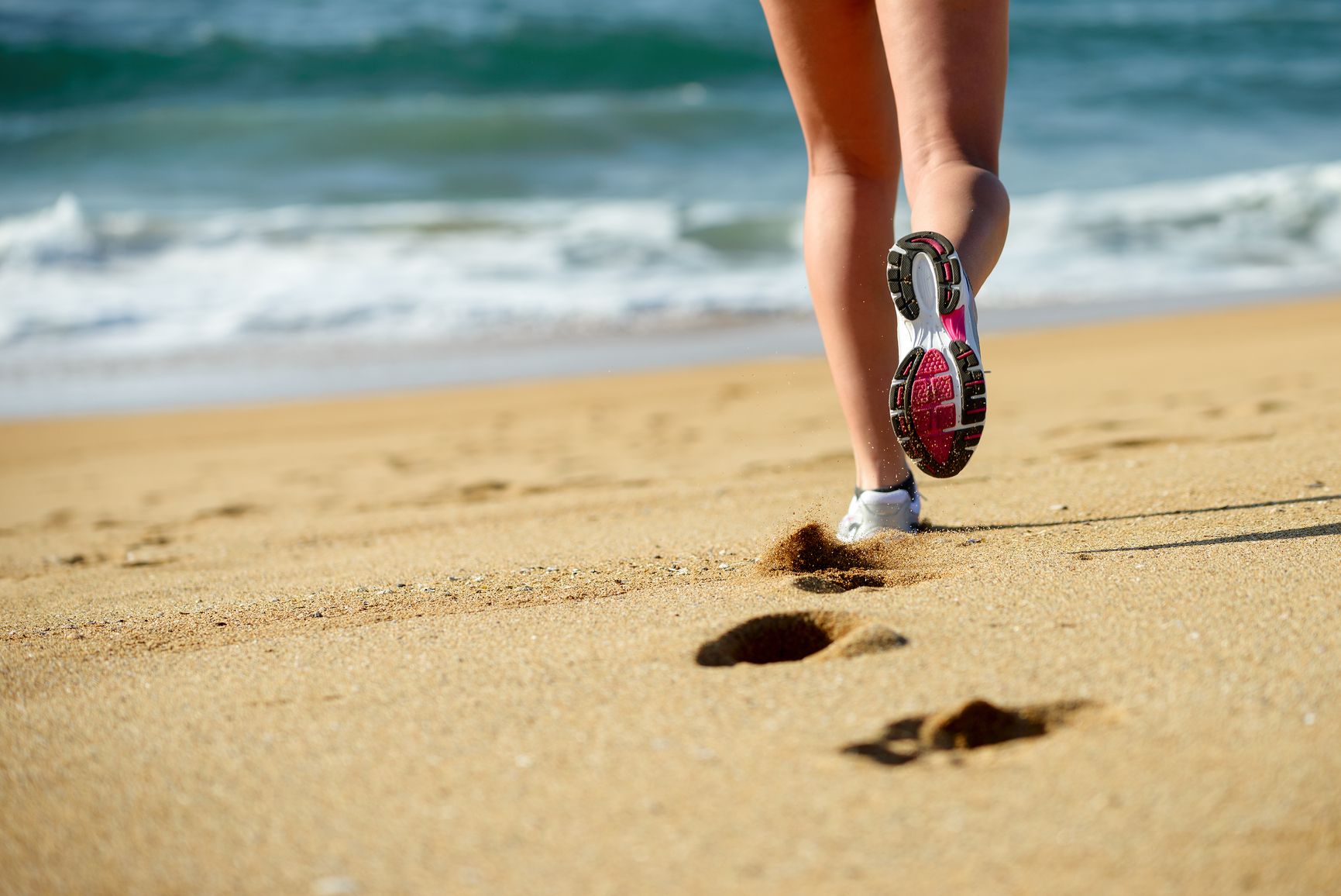 Correr playa vacaciones