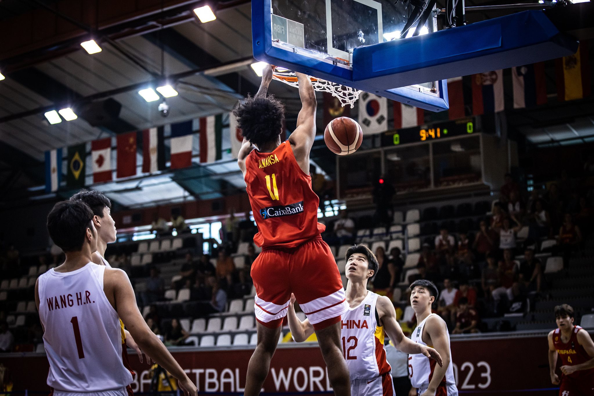 Selección de Baloncesto sub19 masculina durante el Mundial de 2023