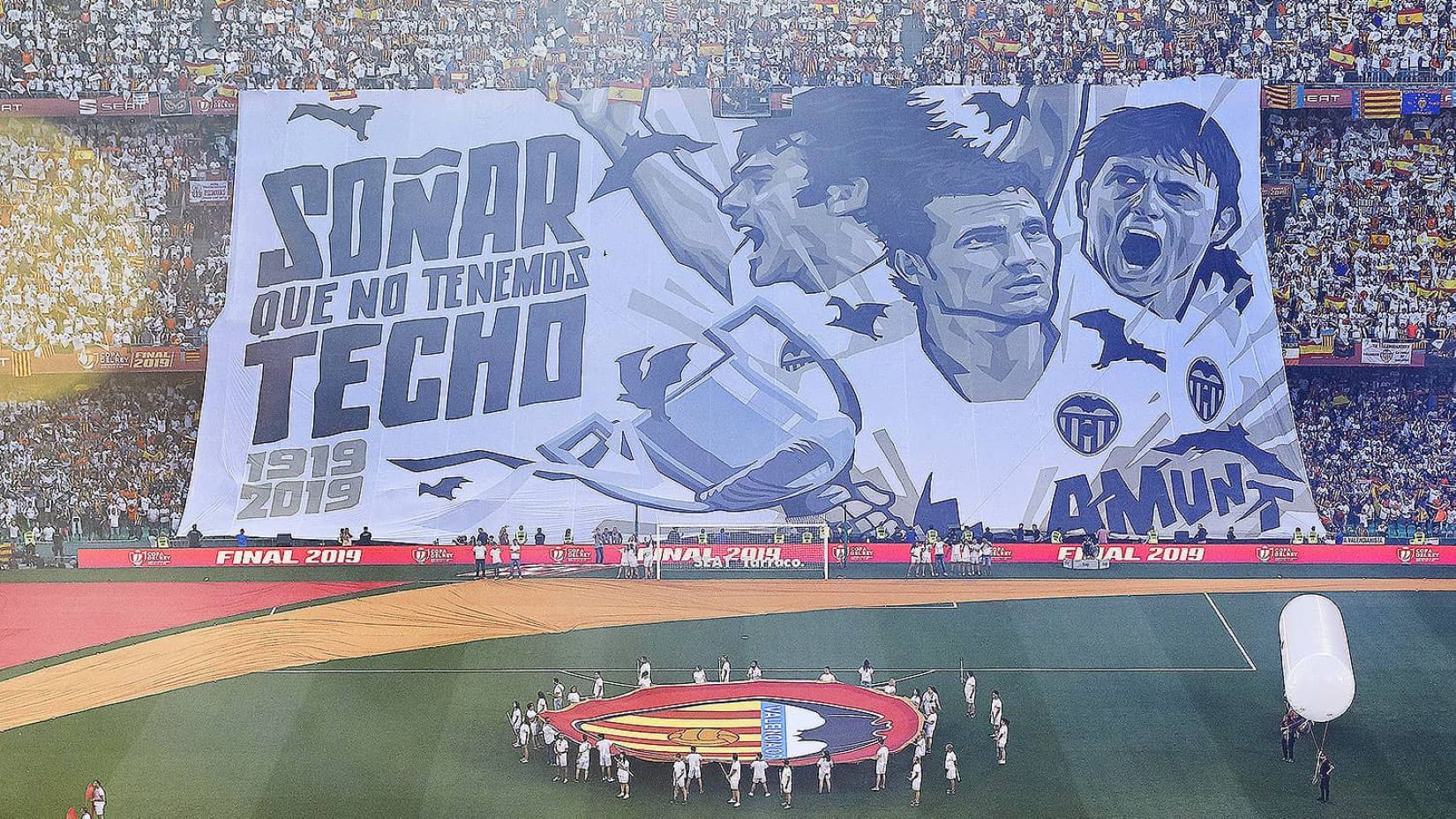 Tifo Valencia CF final de Copa 2019