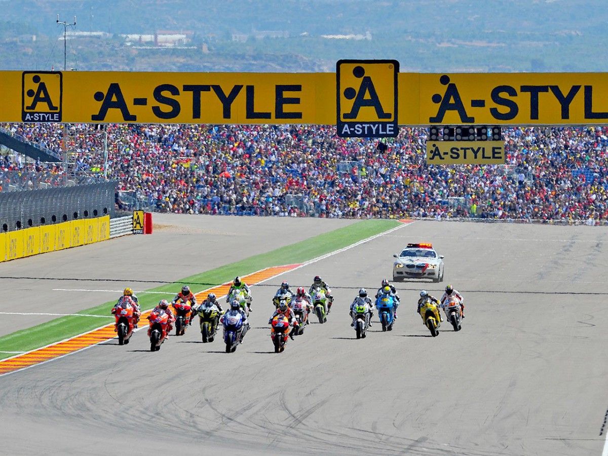 MotoGP es la principal cita que alberga Motorland Aragón.