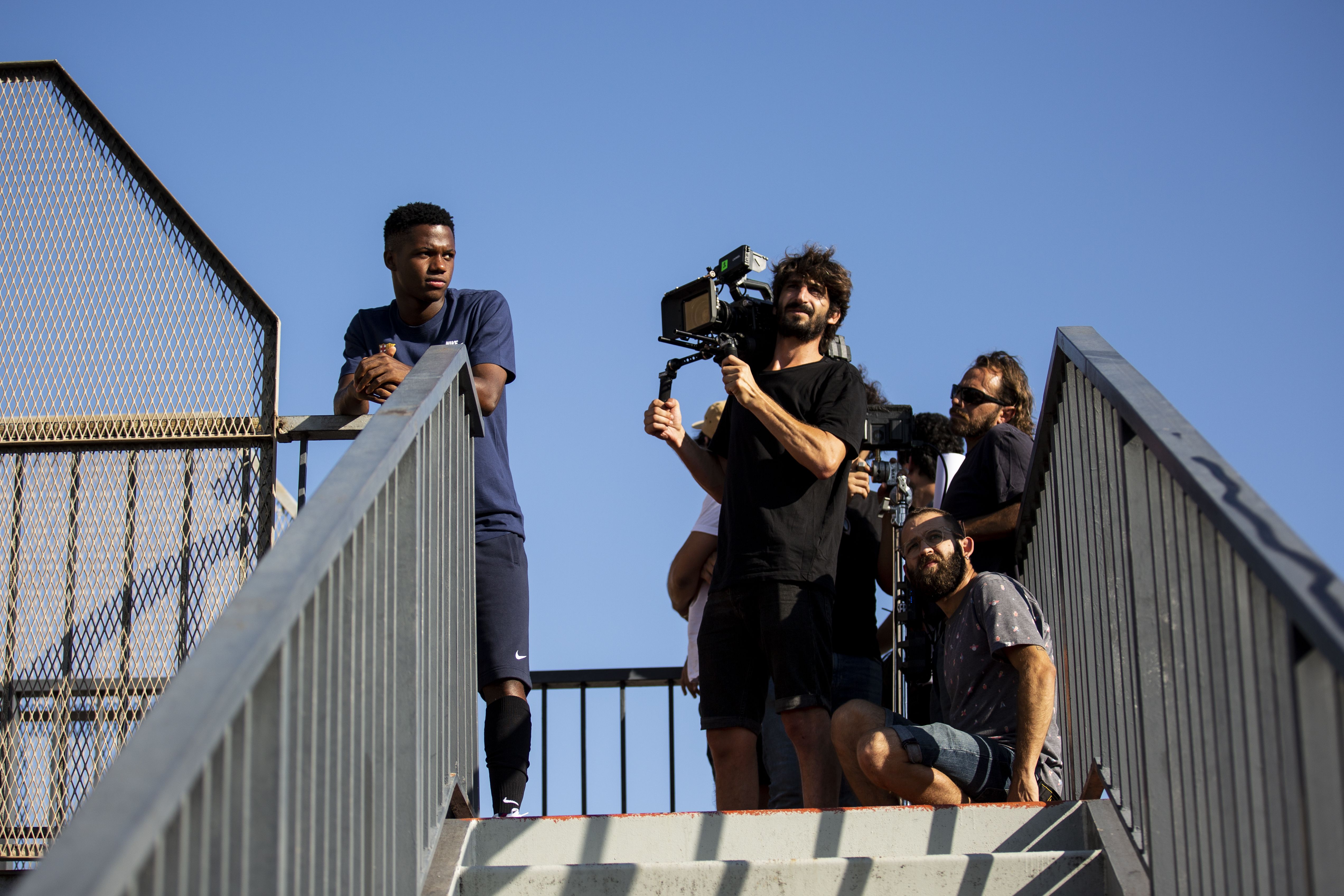 barça studios ansu fati camaras