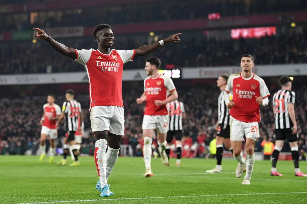 arsenal premier 2023 2024 saka