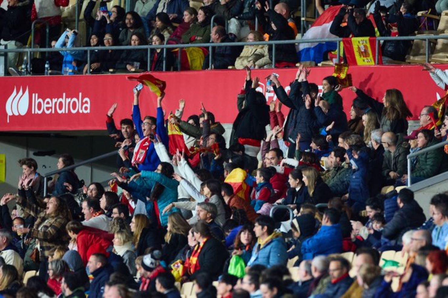 Aficionadas gradas selección española femenino Aficionadas gradas selección española femenino