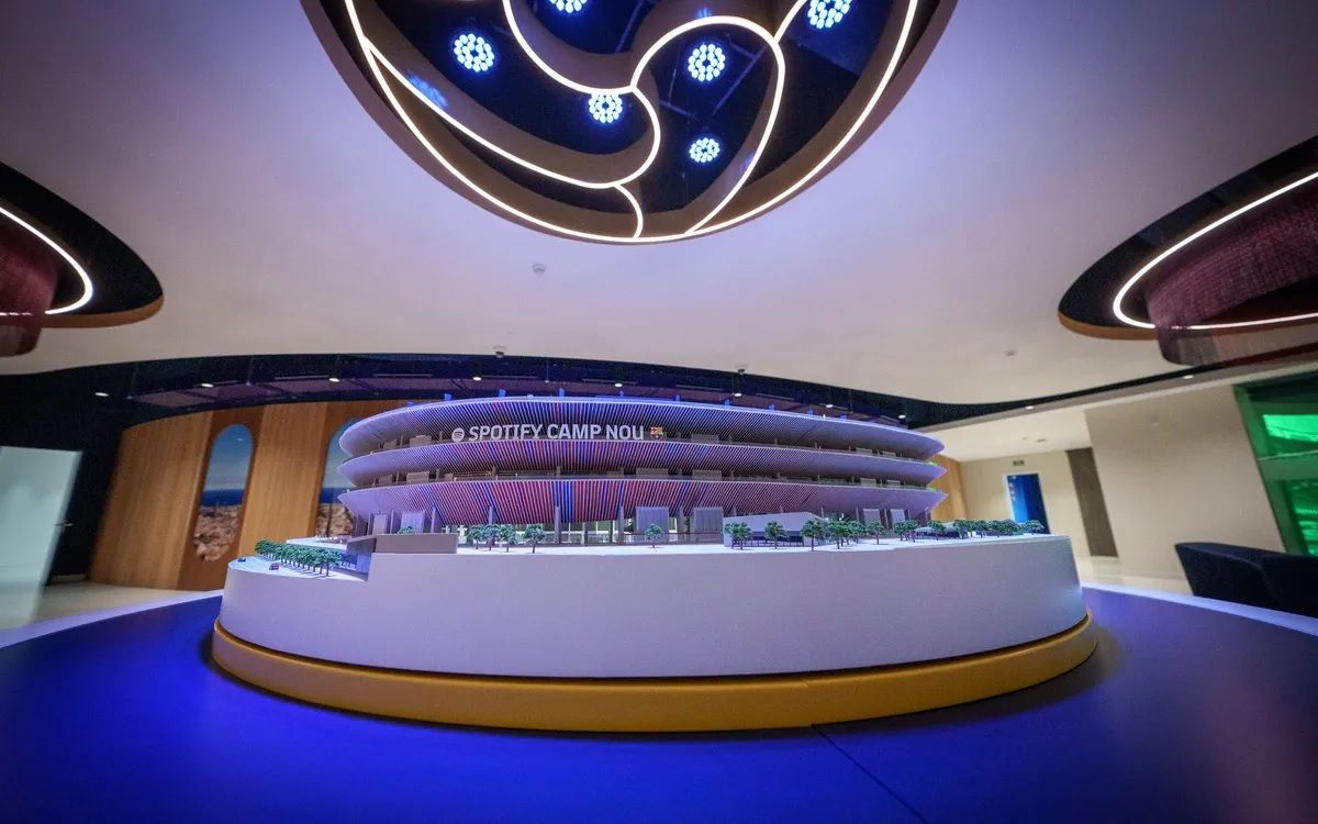 Barça oficina comercial camp nou showroom 2024