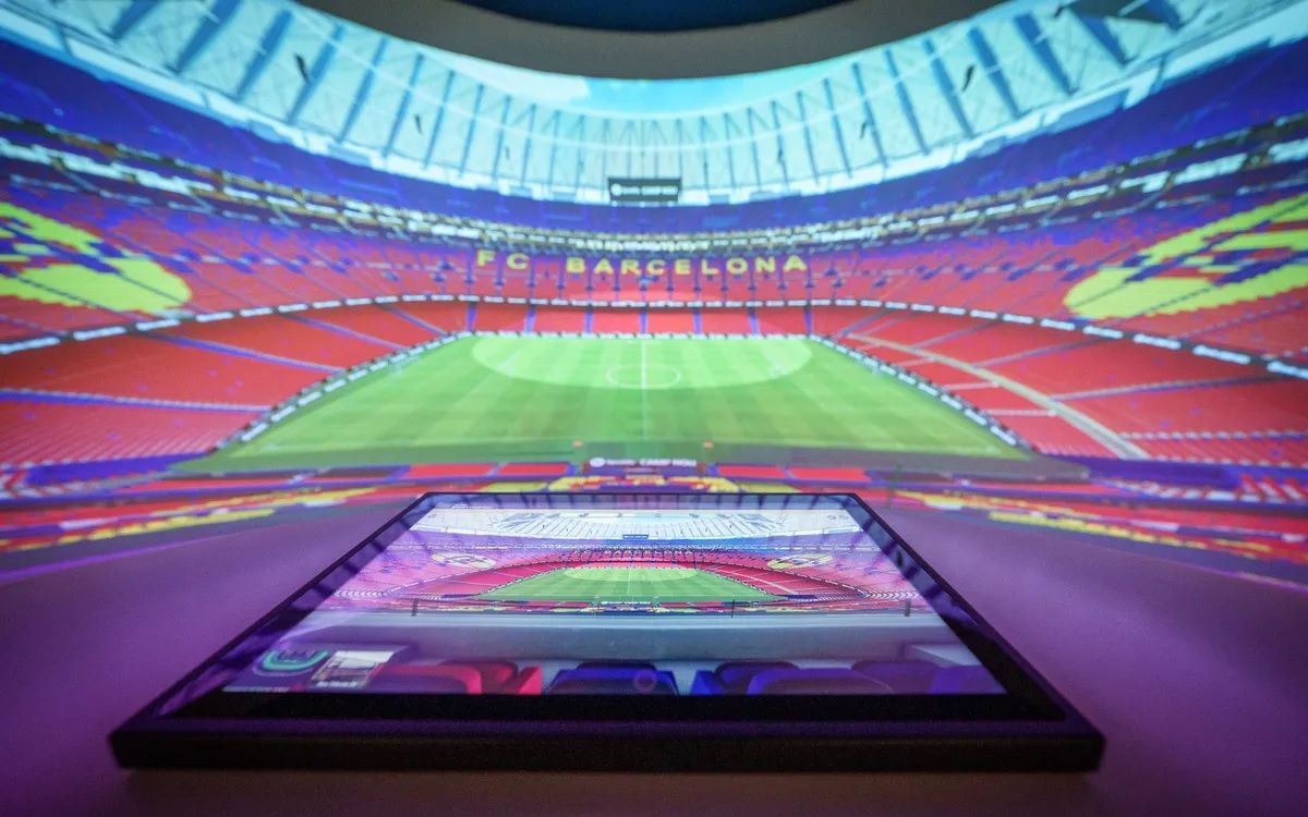 Barça oficina comercial camp nou showroom digital recurso
