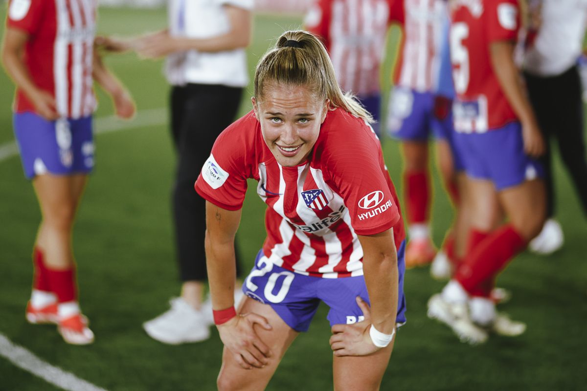 Atletico Madrid Femenino Hyundai camiseta patrocinadores 2024 Liga F