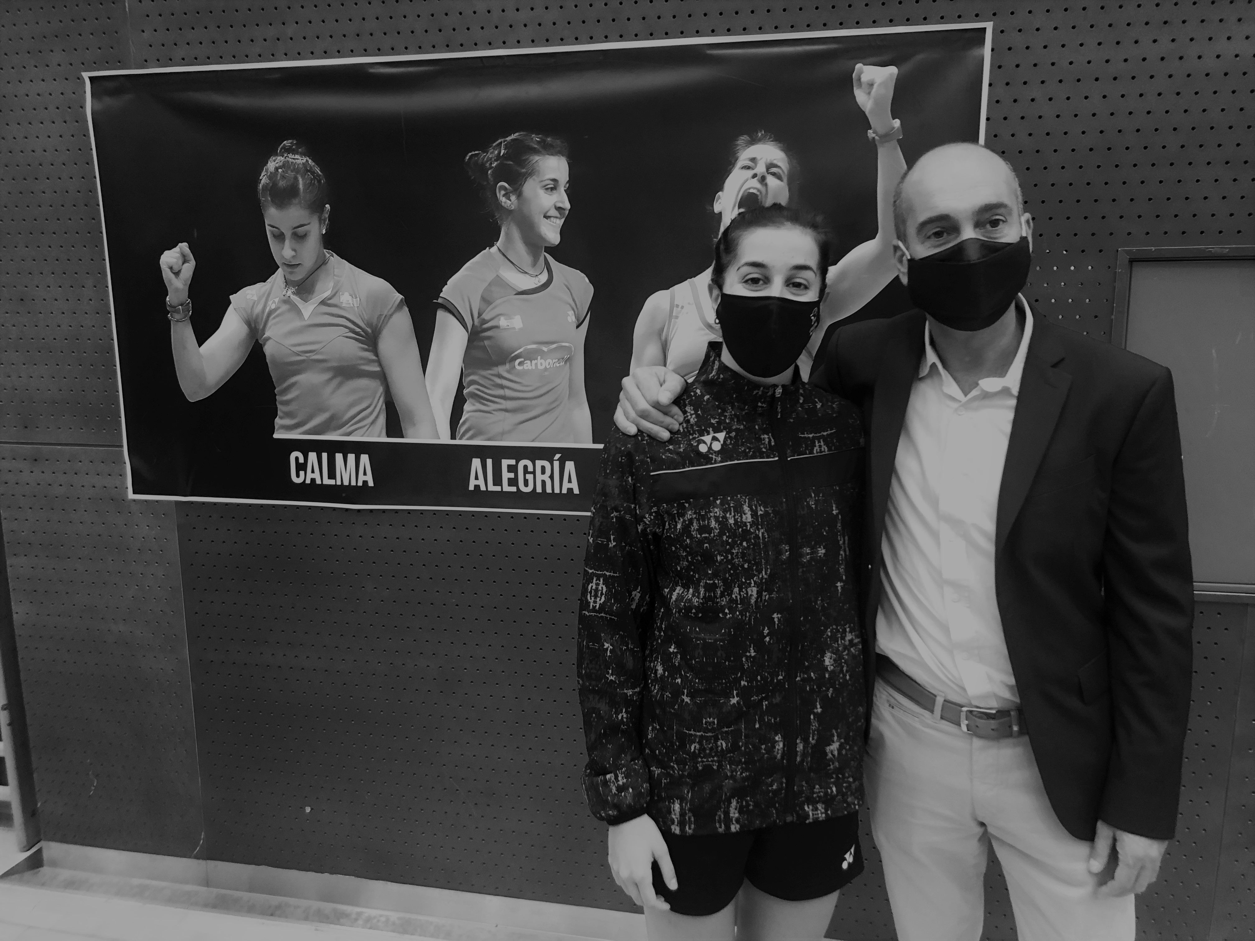 badminton presidente azurmendi carolina marín one on one blanco y negro
