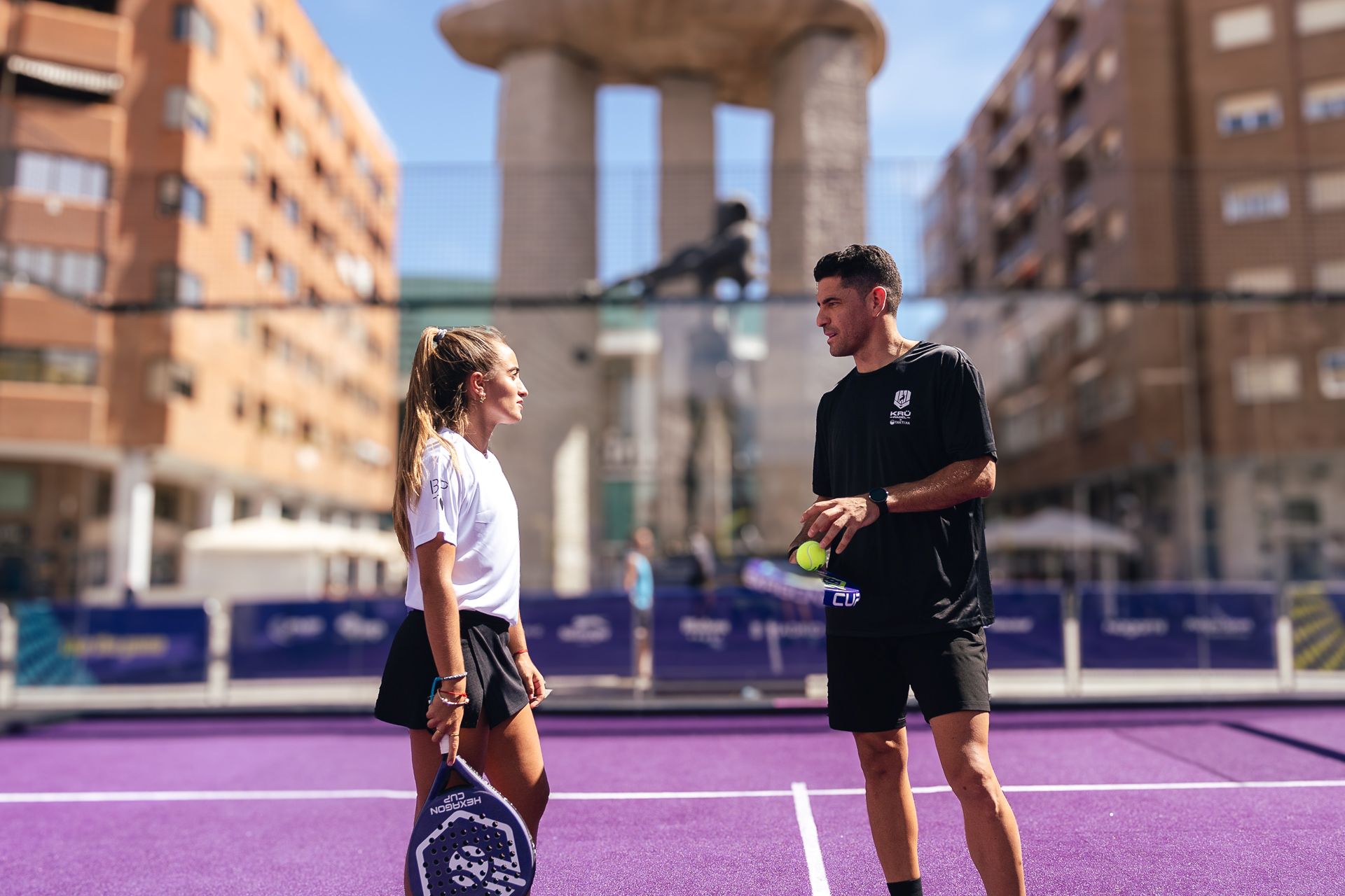 Claudia y Maxi, componentes de Krü Padel by Taktika de la Hexagon Cup
