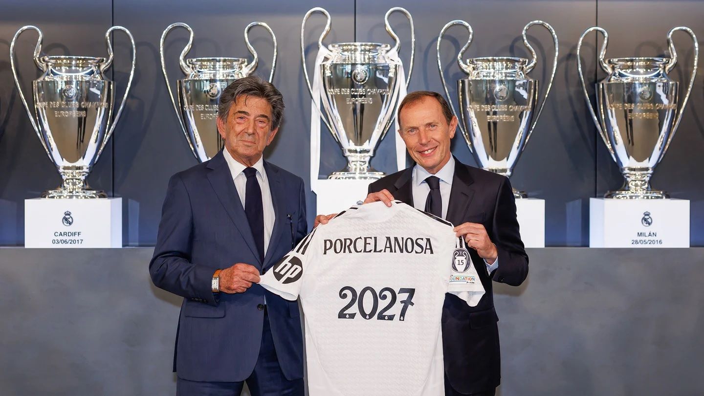 Real Madrid Porcelanosa patrocinio 2024