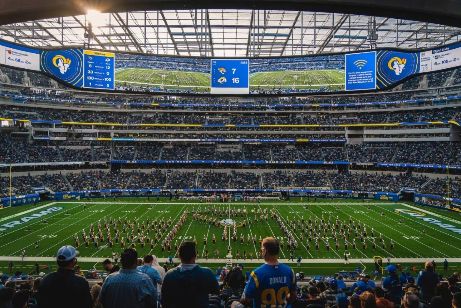 Los Ángeles Rams SoFI Stadium Foto vía  E. Peña (LA Rams)