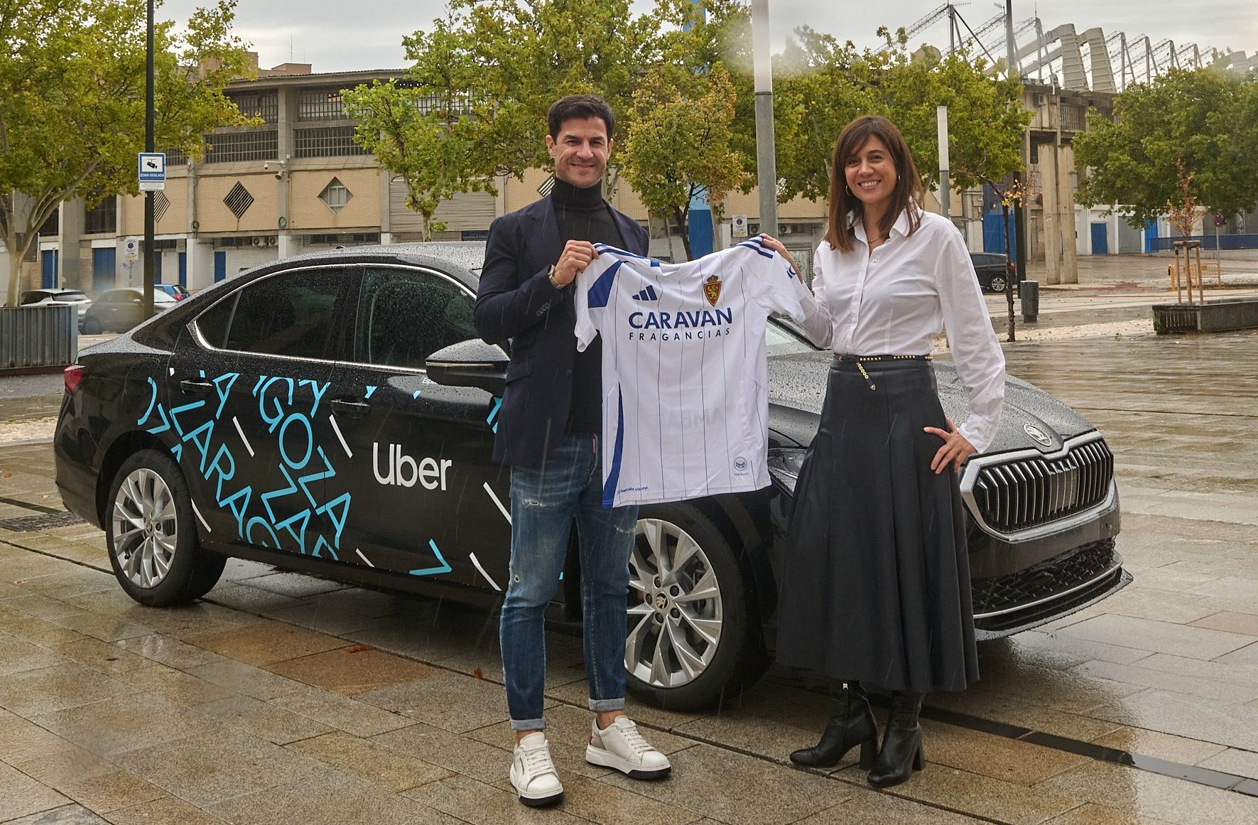 Real Zaragoza Uber patrocinio 2024 2025