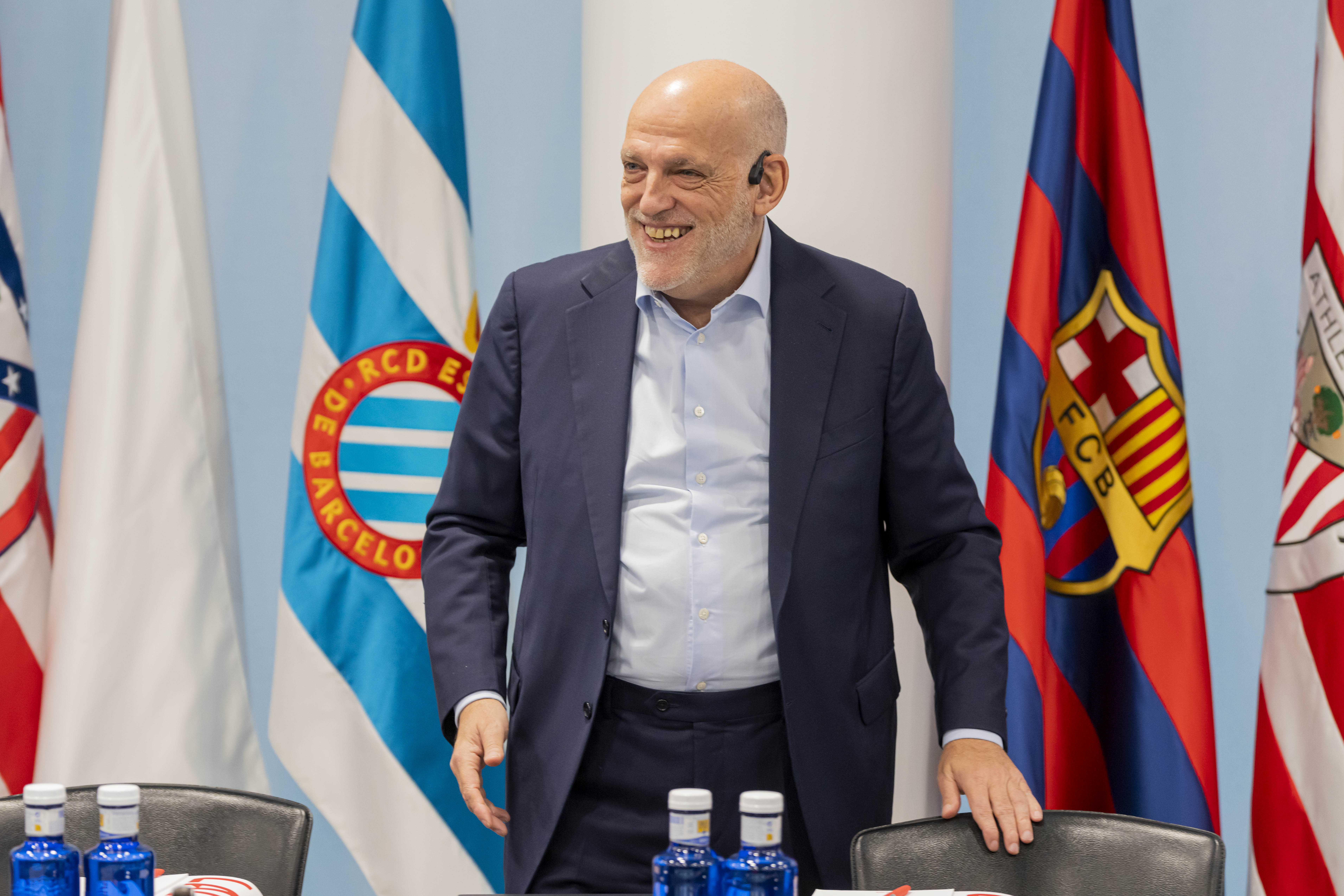Javier Tebas presidente LaLiga sonriendo 2024