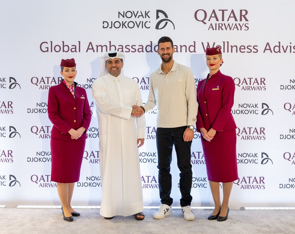 Novak Djokovic Qatar Airways Patrocinio tenis 2024