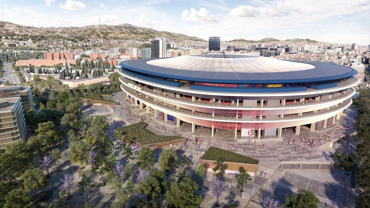 Espai Barça Camp Nou render explanada 2025