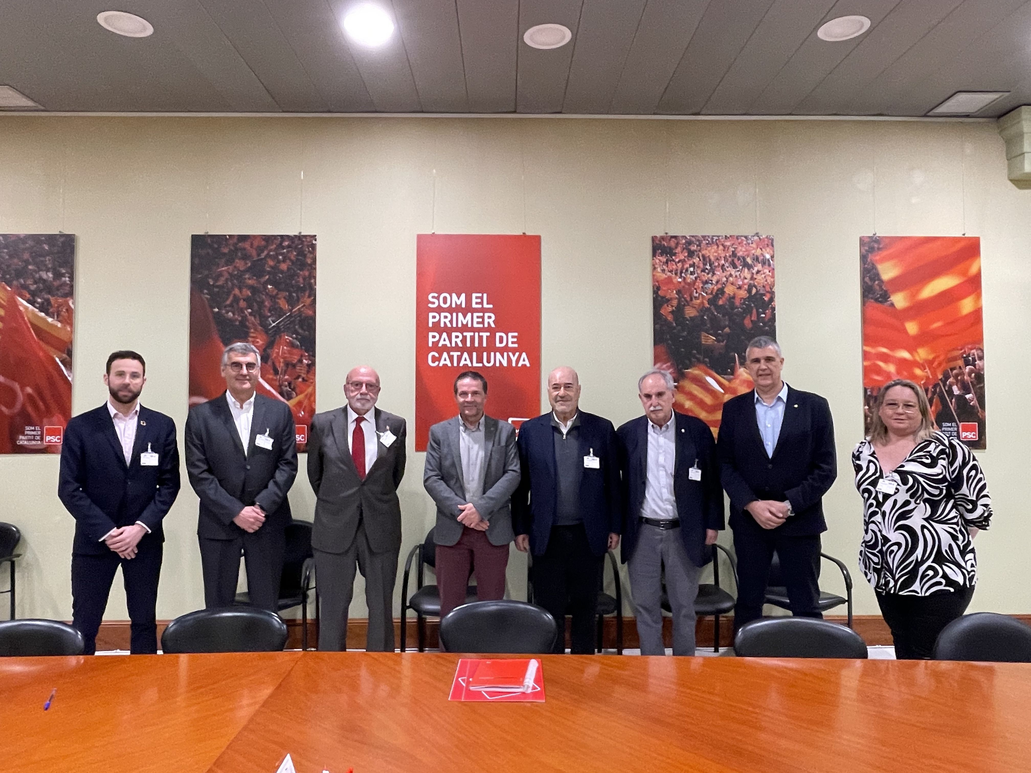 Con el portavoz del PSC, José Ignacio Aparicio