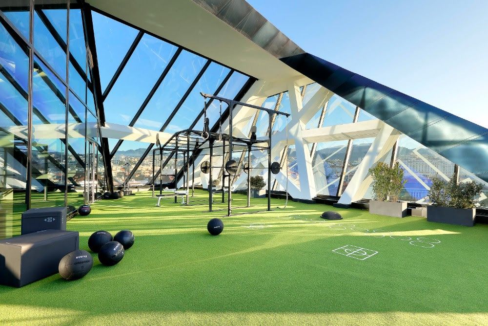gimnasio Metropolitan Niza Francia terraza