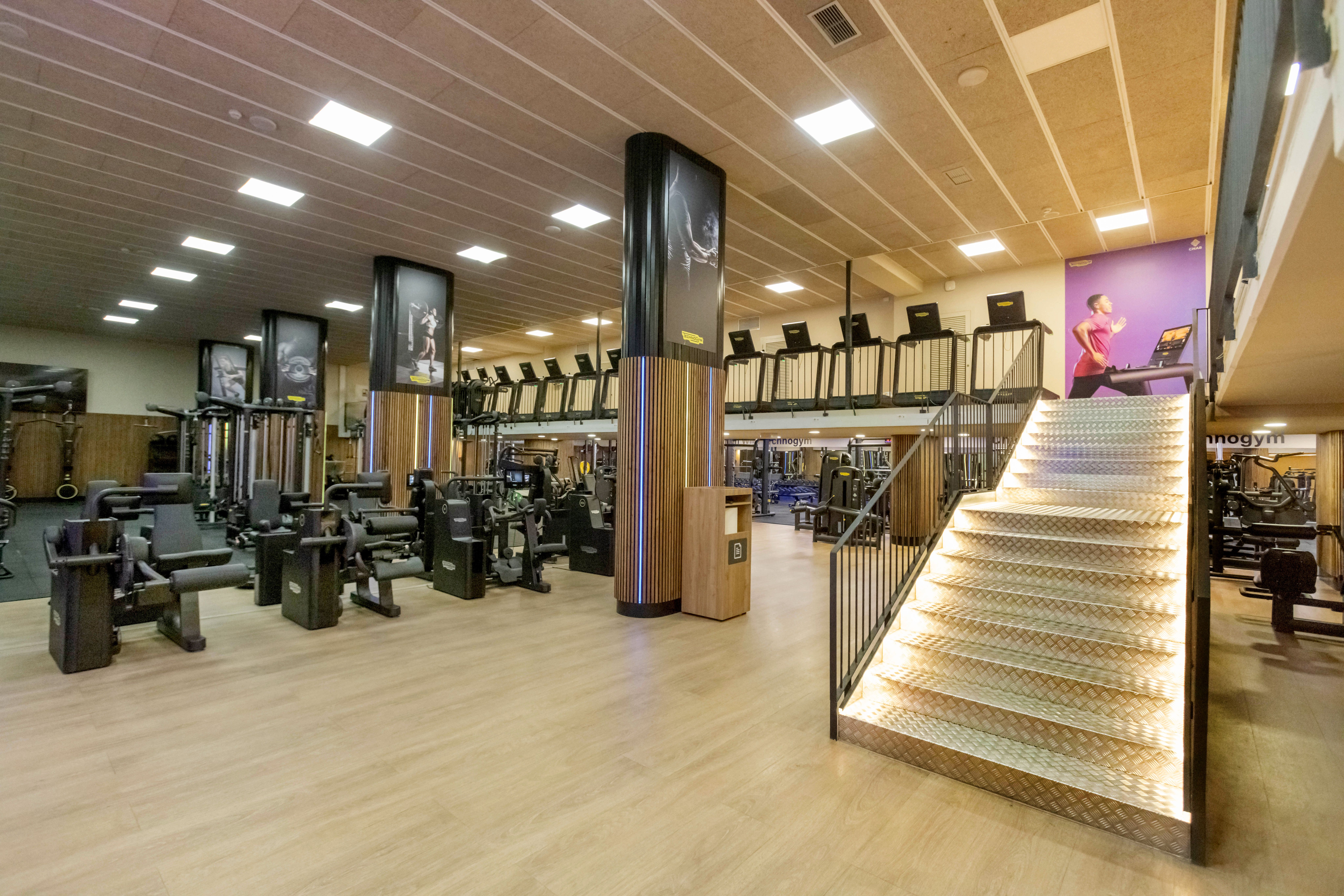 Sala fitness del gimnasio del CN Atlètic-Barceloneta