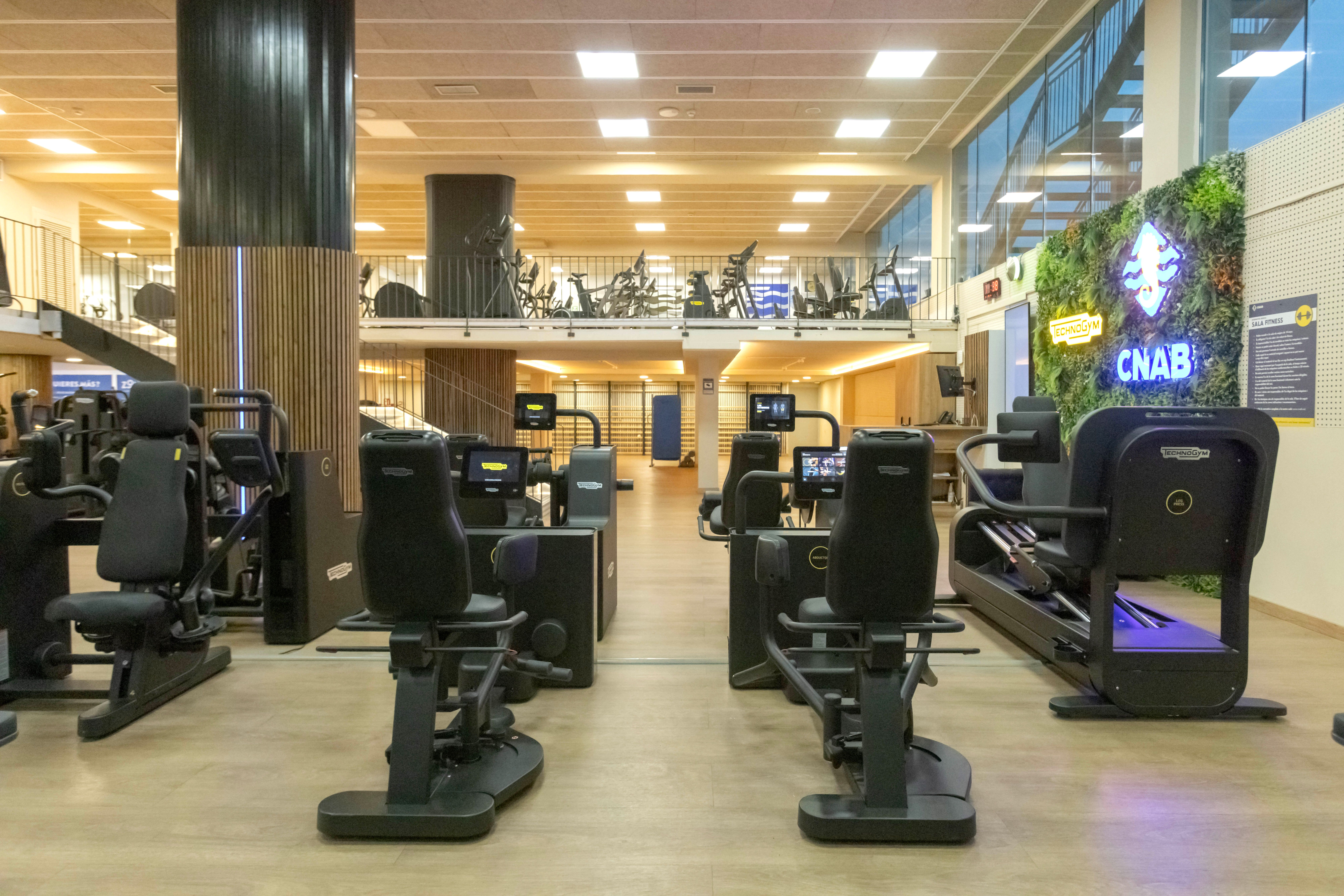 Sala fitness del gimnasio del CN Atlètic-Barceloneta