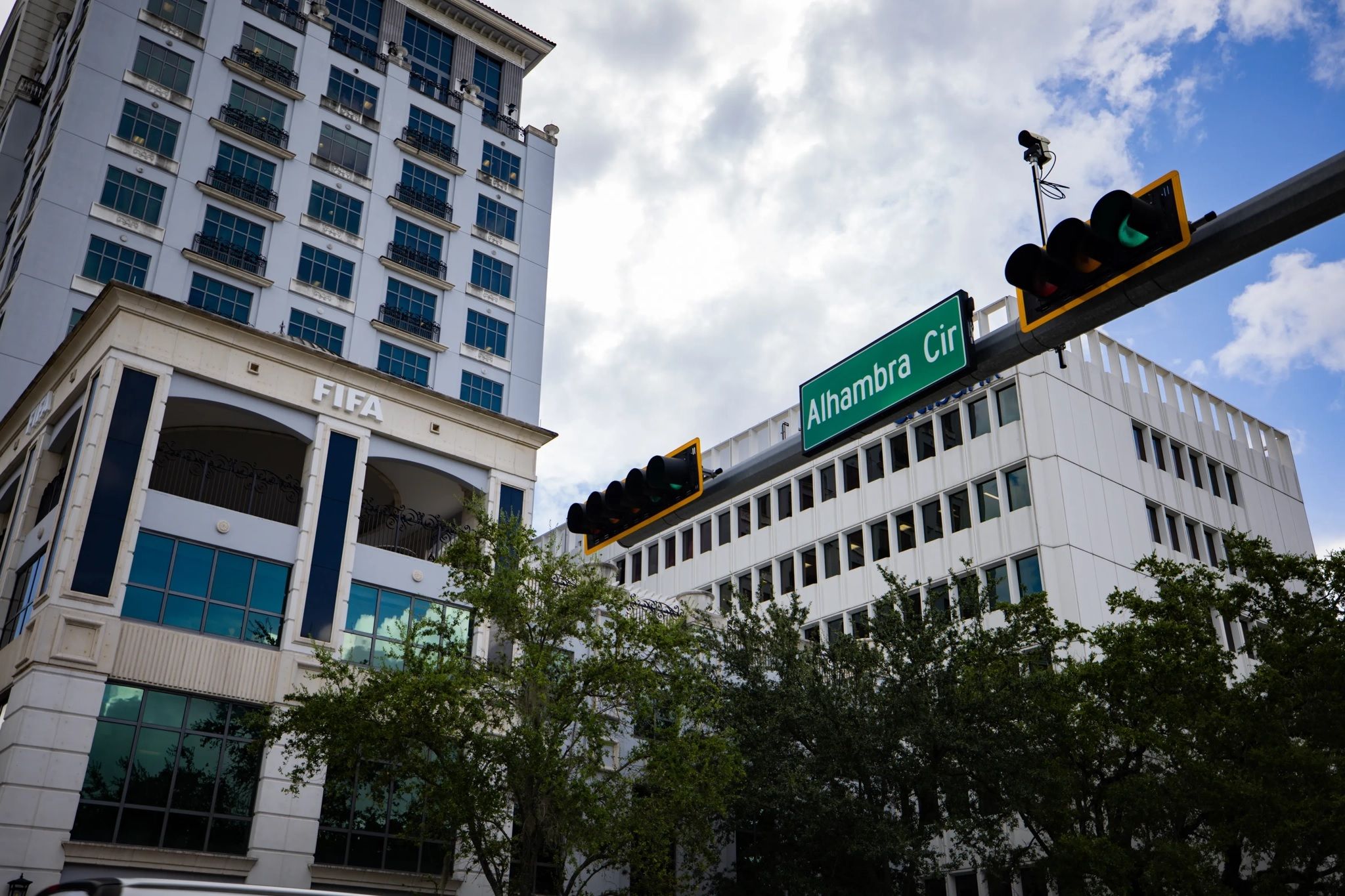 Fachada de la nueva oficina del organismo en Miami. / Fifa