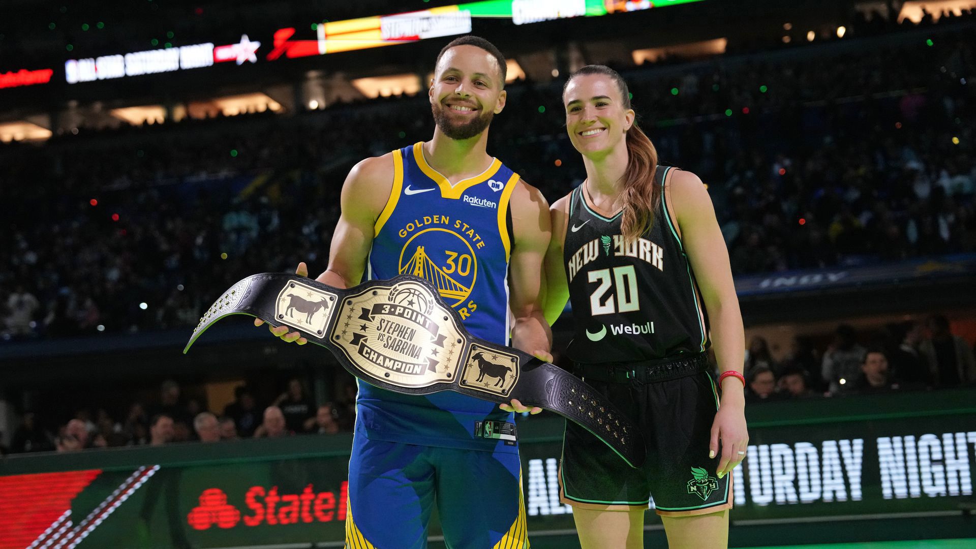 Stephen Curry Sabrina Ionescu NBA WNBA 2024 2025
