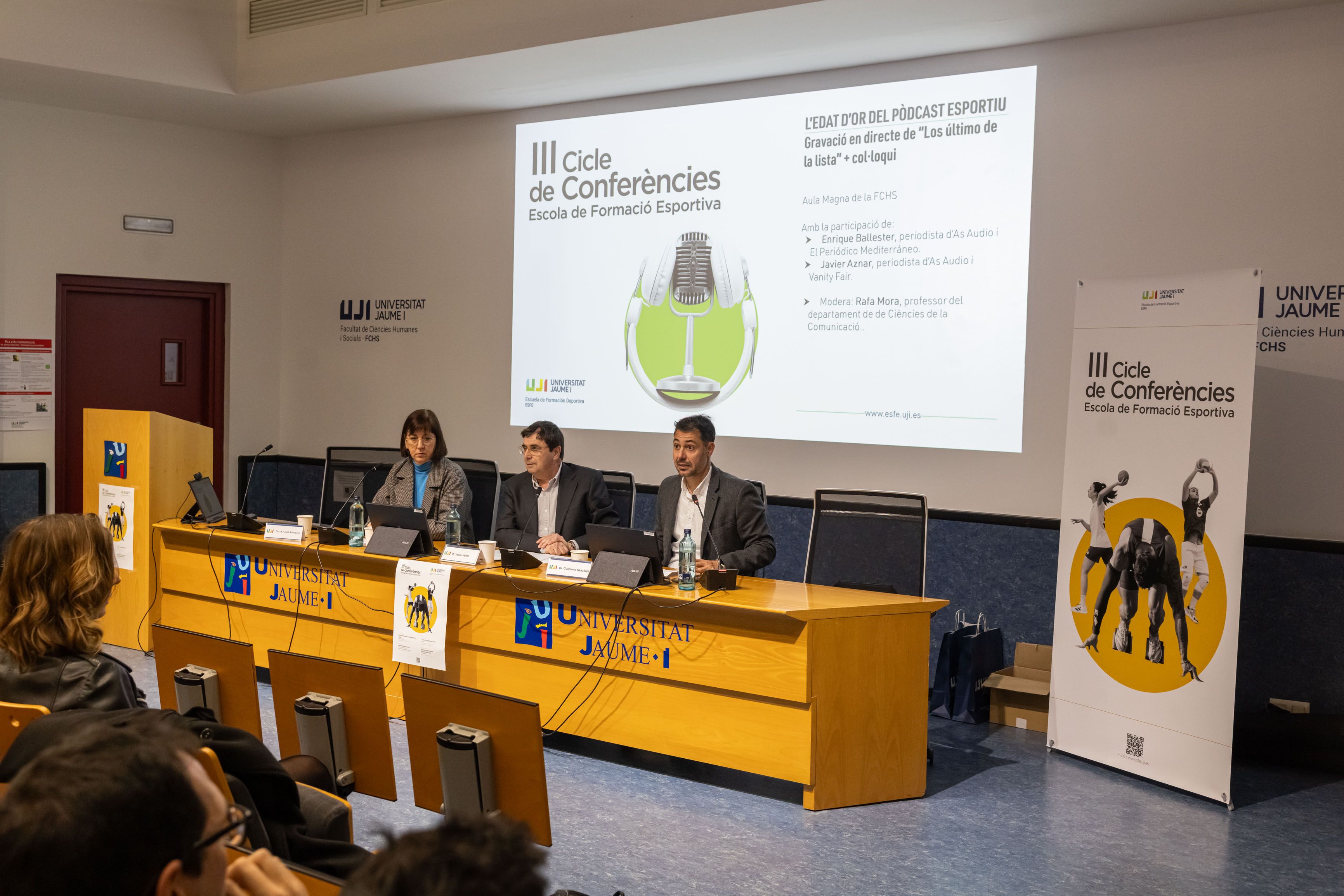 Así transcurrió la segunda sesión del III Ciclo de Conferencias Organizado por la Escuela de Formación Deportiva de la Universitat Jaume I