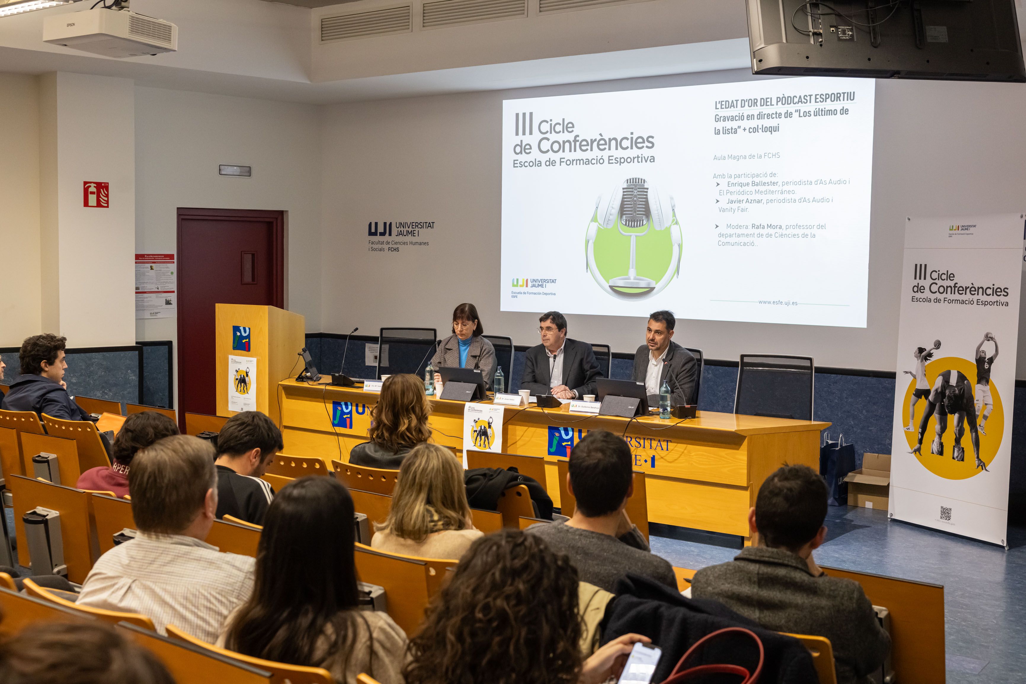 Así transcurrió la segunda sesión del III Ciclo de Conferencias Organizado por la Escuela de Formación Deportiva de la Universitat Jaume I