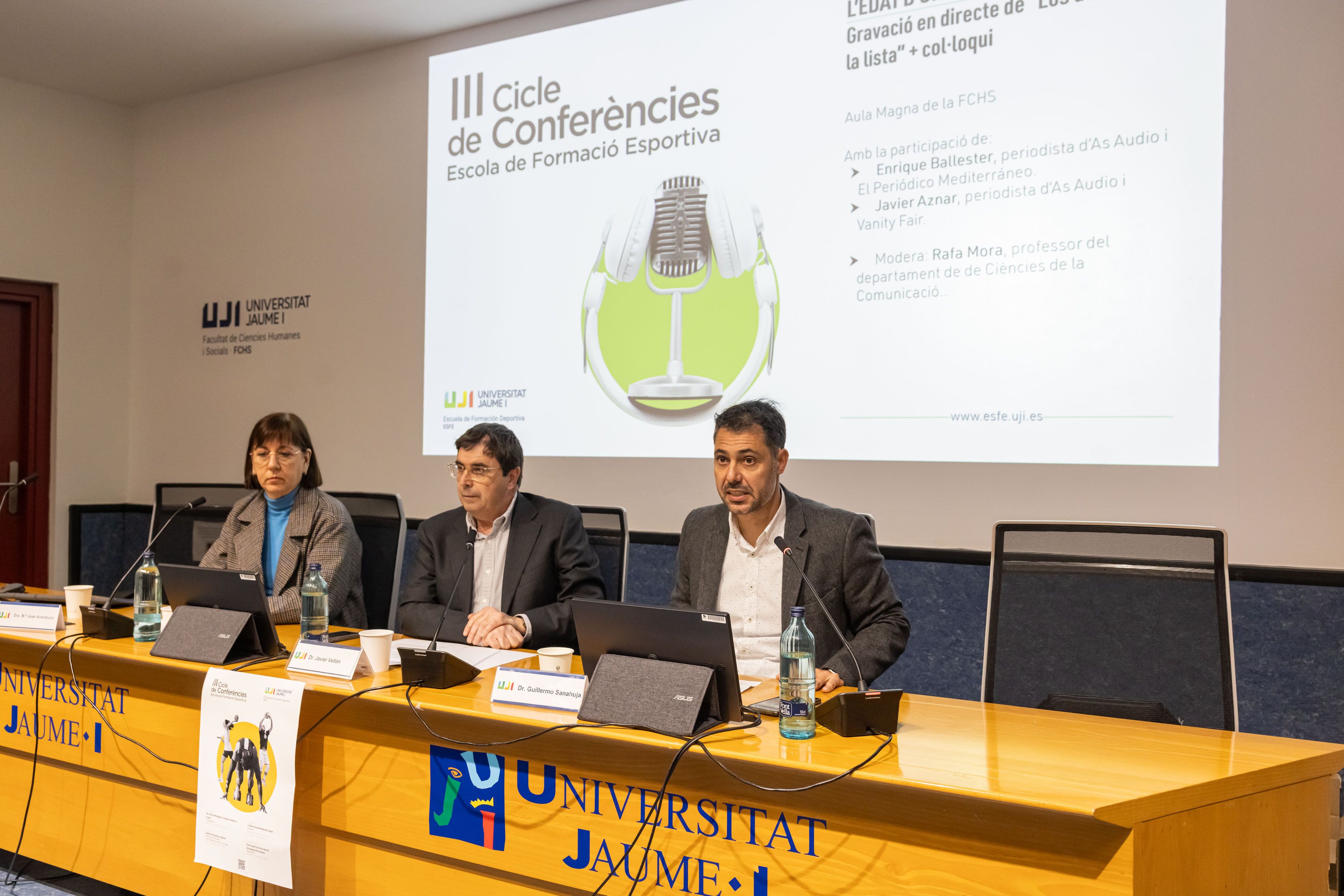 La segunda sesión del III Ciclo de Conferencias abordó la edad de oro del podcast deportivo