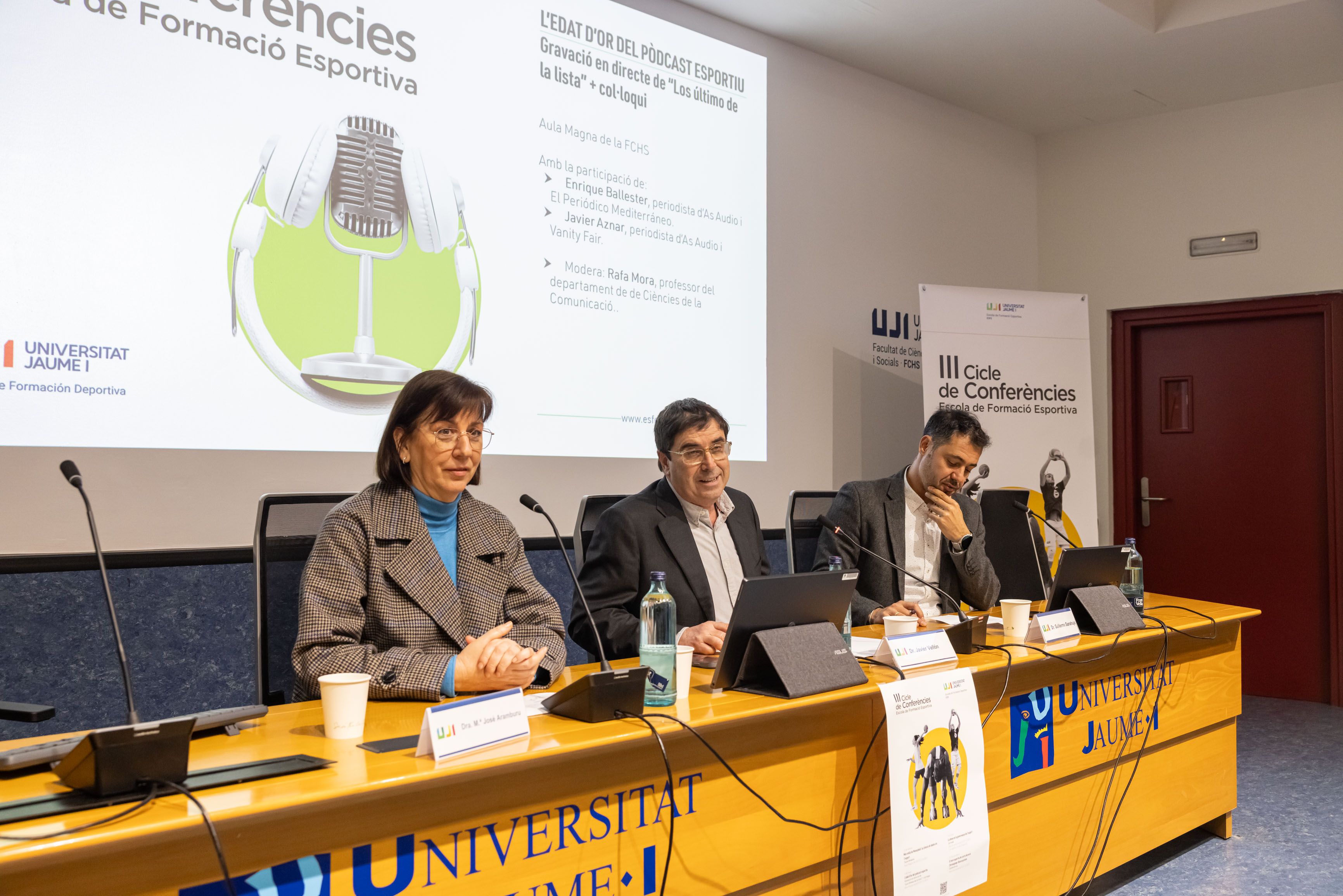 Así transcurrió la segunda sesión del III Ciclo de Conferencias Organizado por la Escuela de Formación Deportiva de la Universitat Jaume I