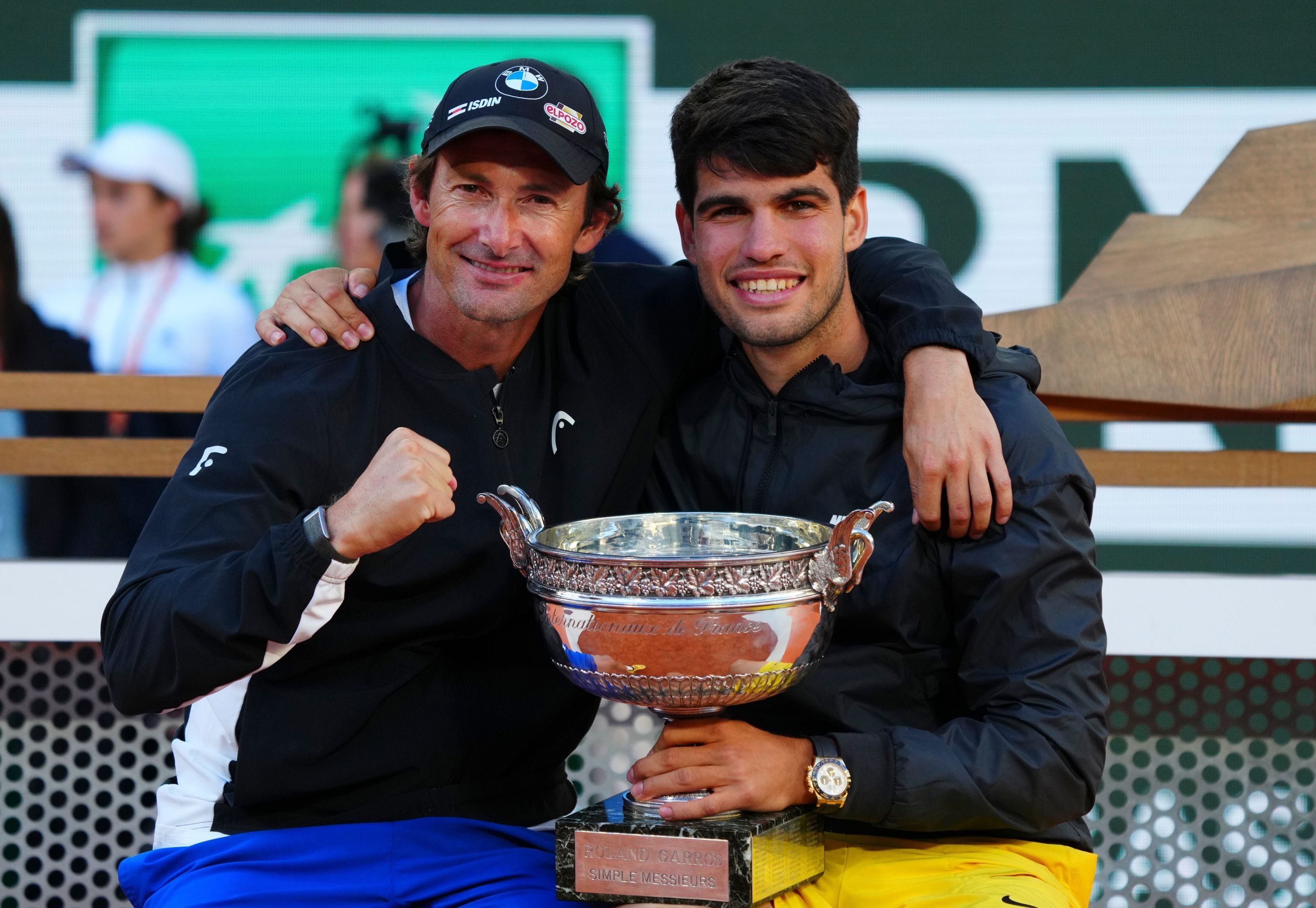 Juan Carlos Ferrero y Carlos Alcaraz, Roland Garros 2024